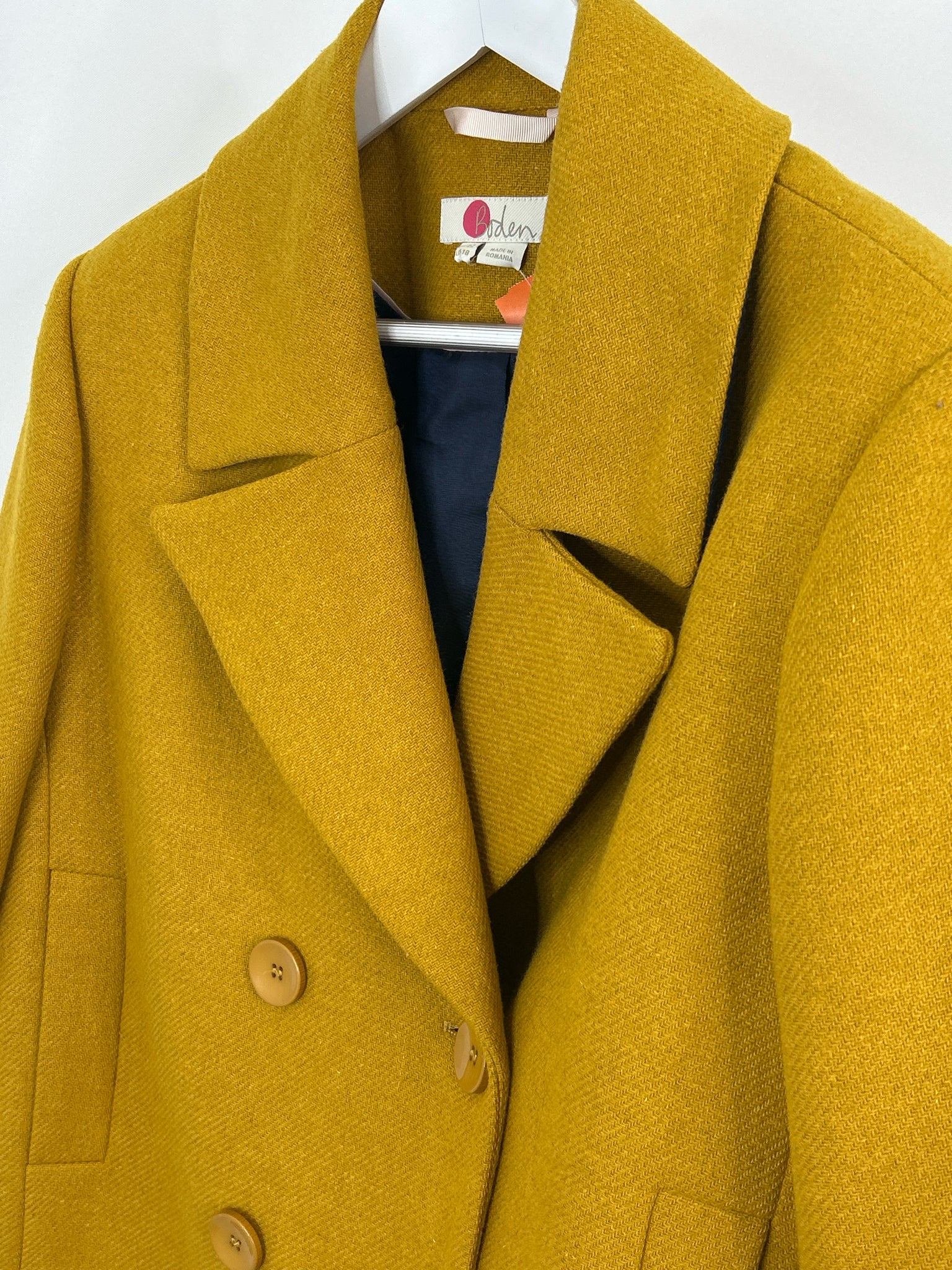 BODEN Size 18 Mustard Women Coat