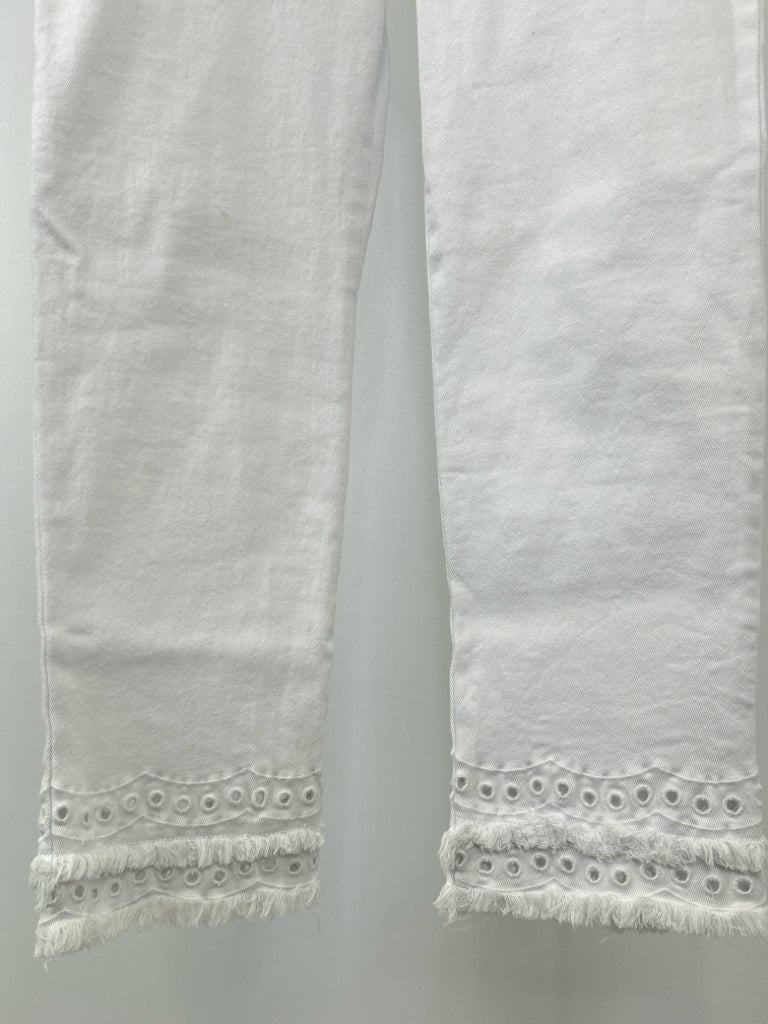 COCO + CARMEN Size L white denim jeans