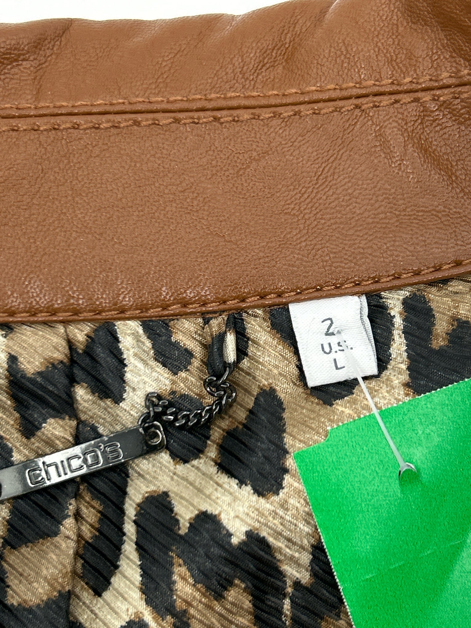 CHICO'S Size L Tan Women Jacket