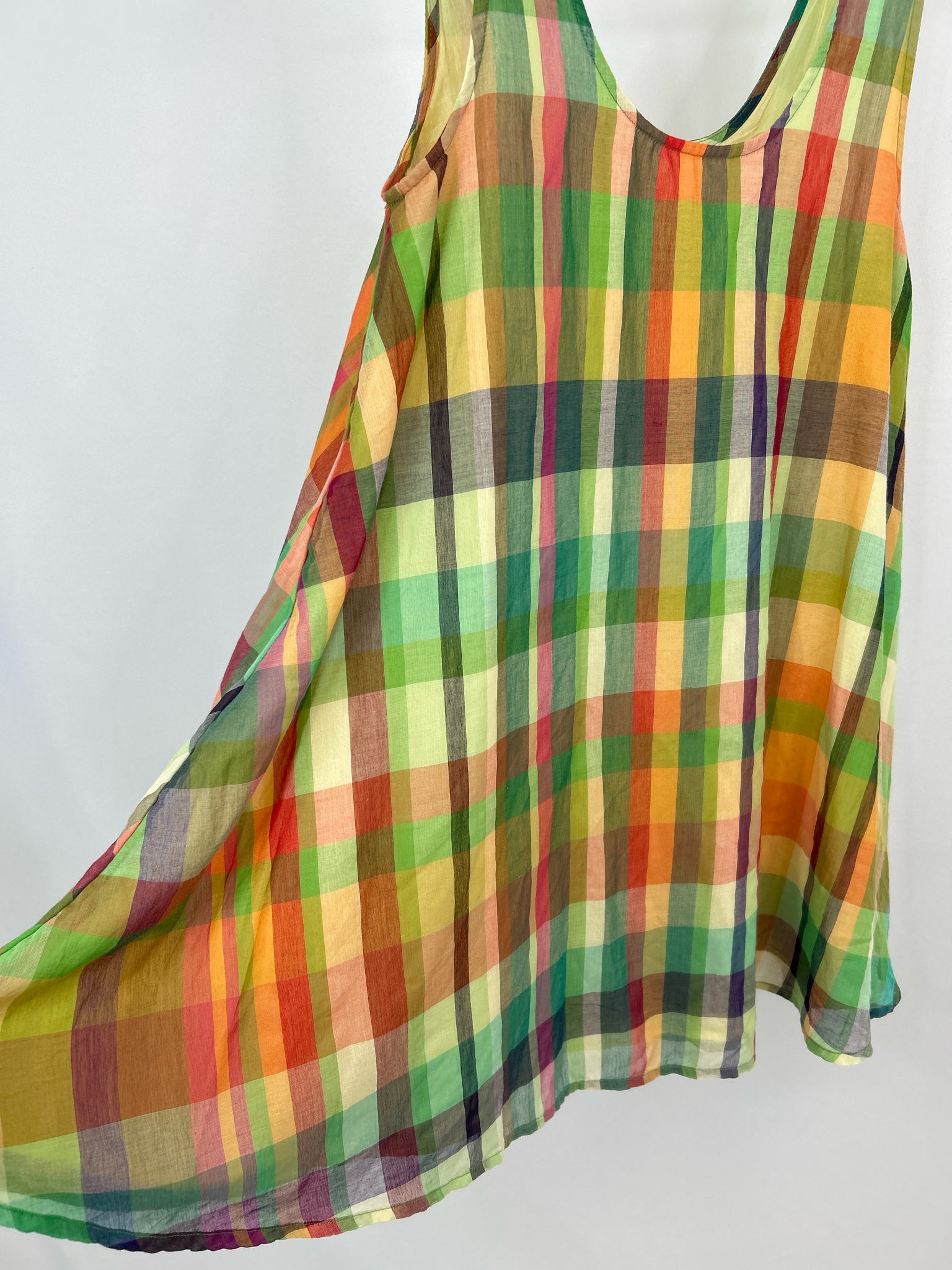 TUCKERNUCK Size S Green Plaid Women Dress