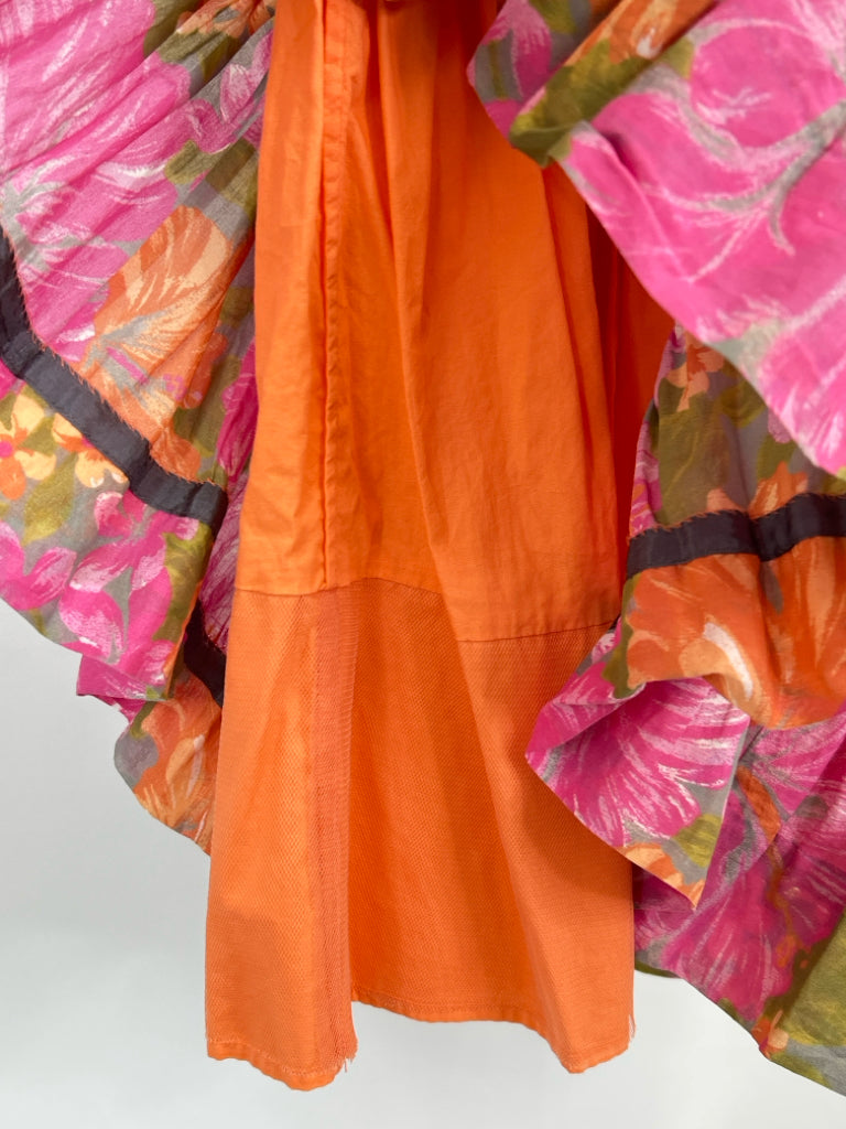 TRACY FEITH Size XS Pink and Orange Women's Dress
