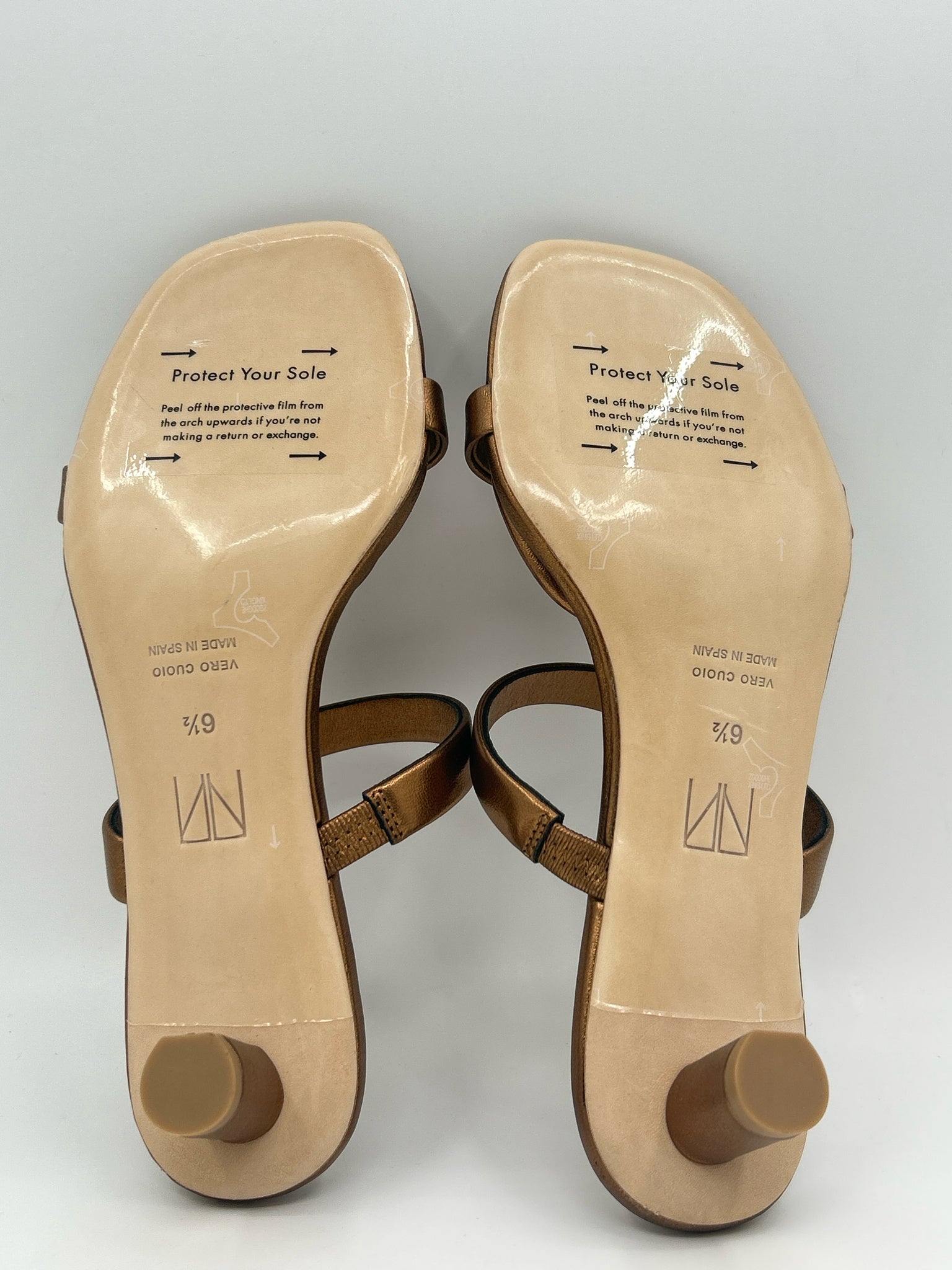 TAMARA MELLON NWOB Size 6.5 BRONZE Women Sandal