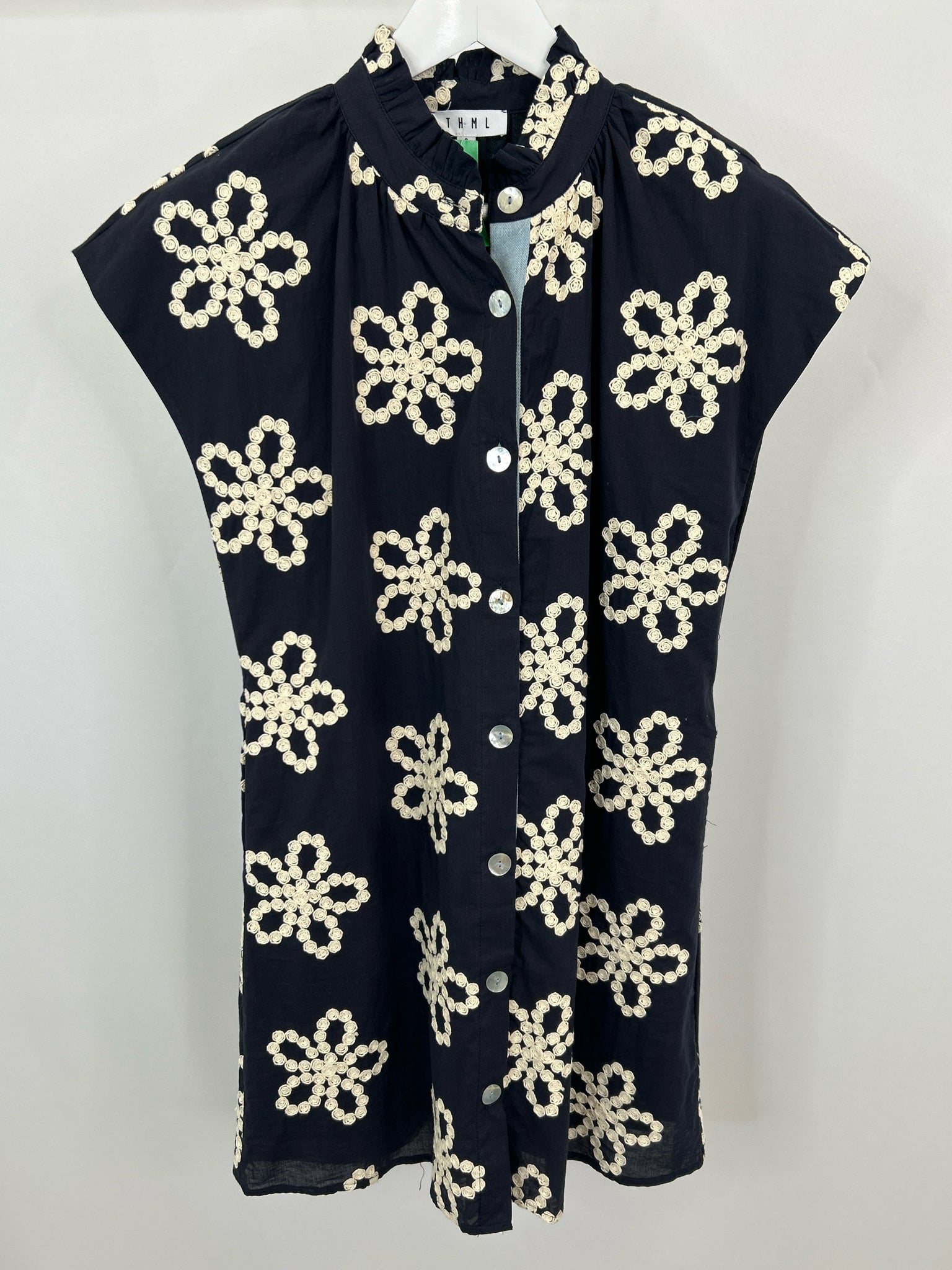 THML Size S Navy & White Women Dress