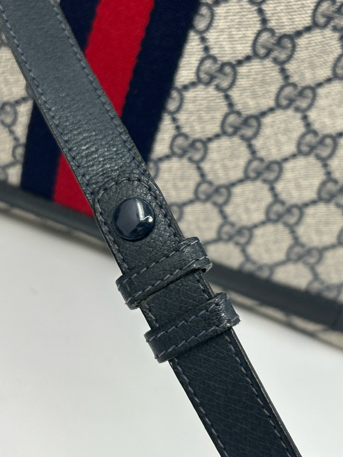 GUCCI Blue Monogram Women Purse
