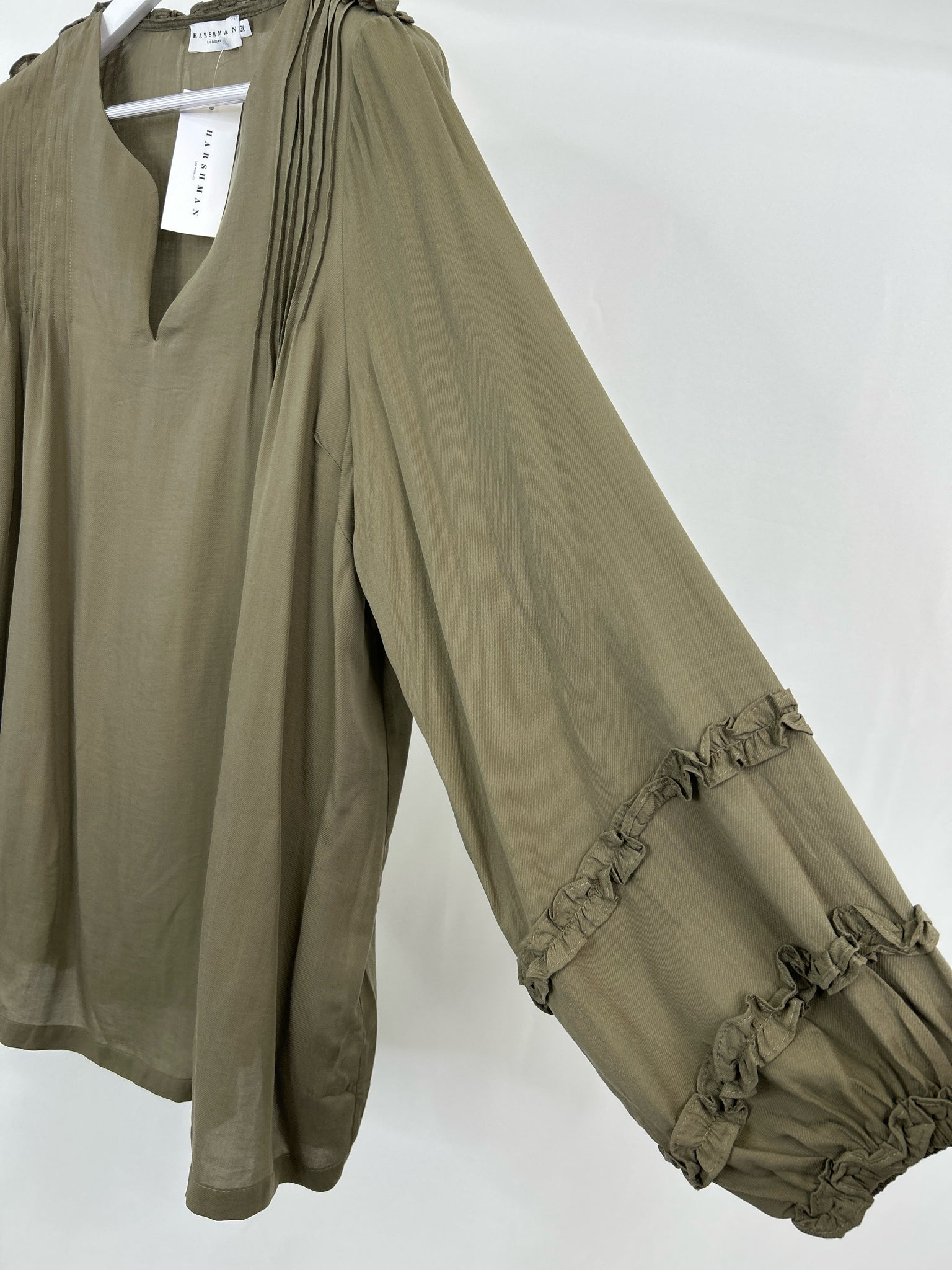 Harshman Size 3X SAGE Women Blouse
