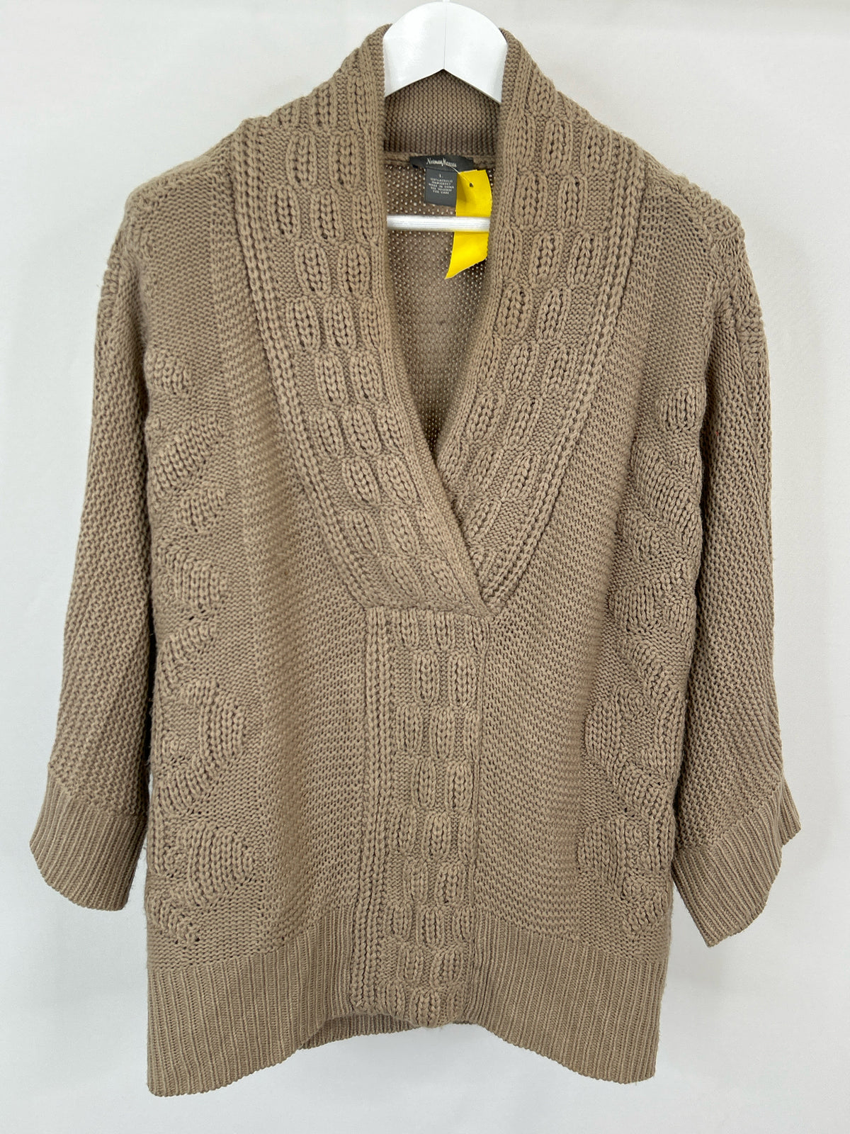 NEIMAN MARCUS Size L Taupe Women Sweater
