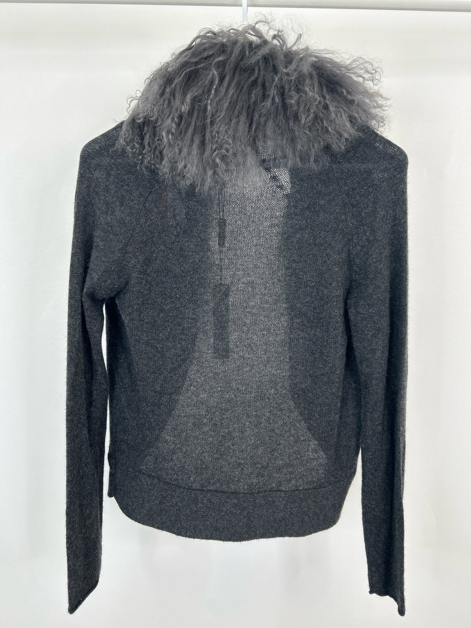 ELIE TAHARI Size M Charcoal Women Cardigan