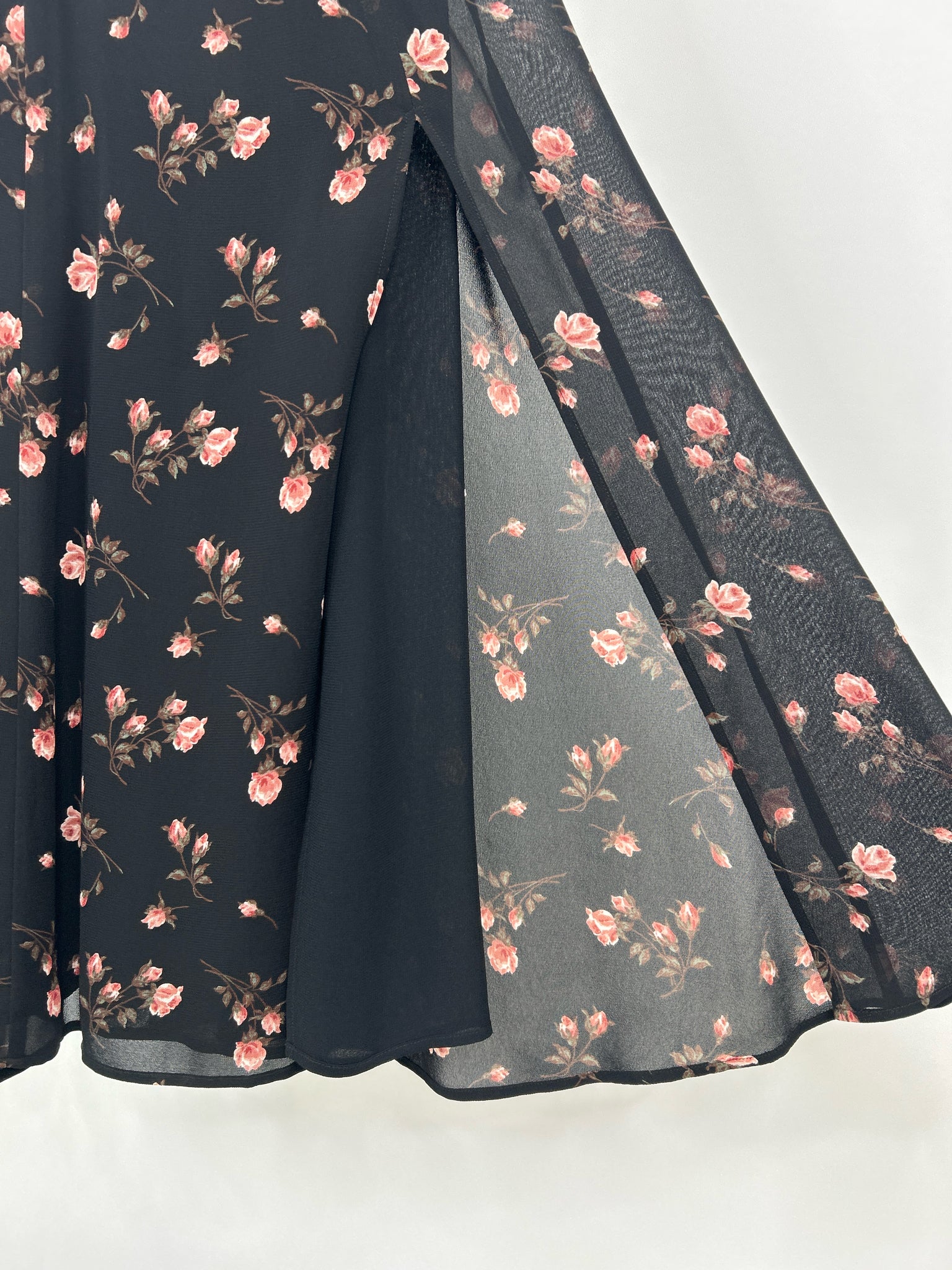 REFORMATION Size 4 Black Print Women Dress