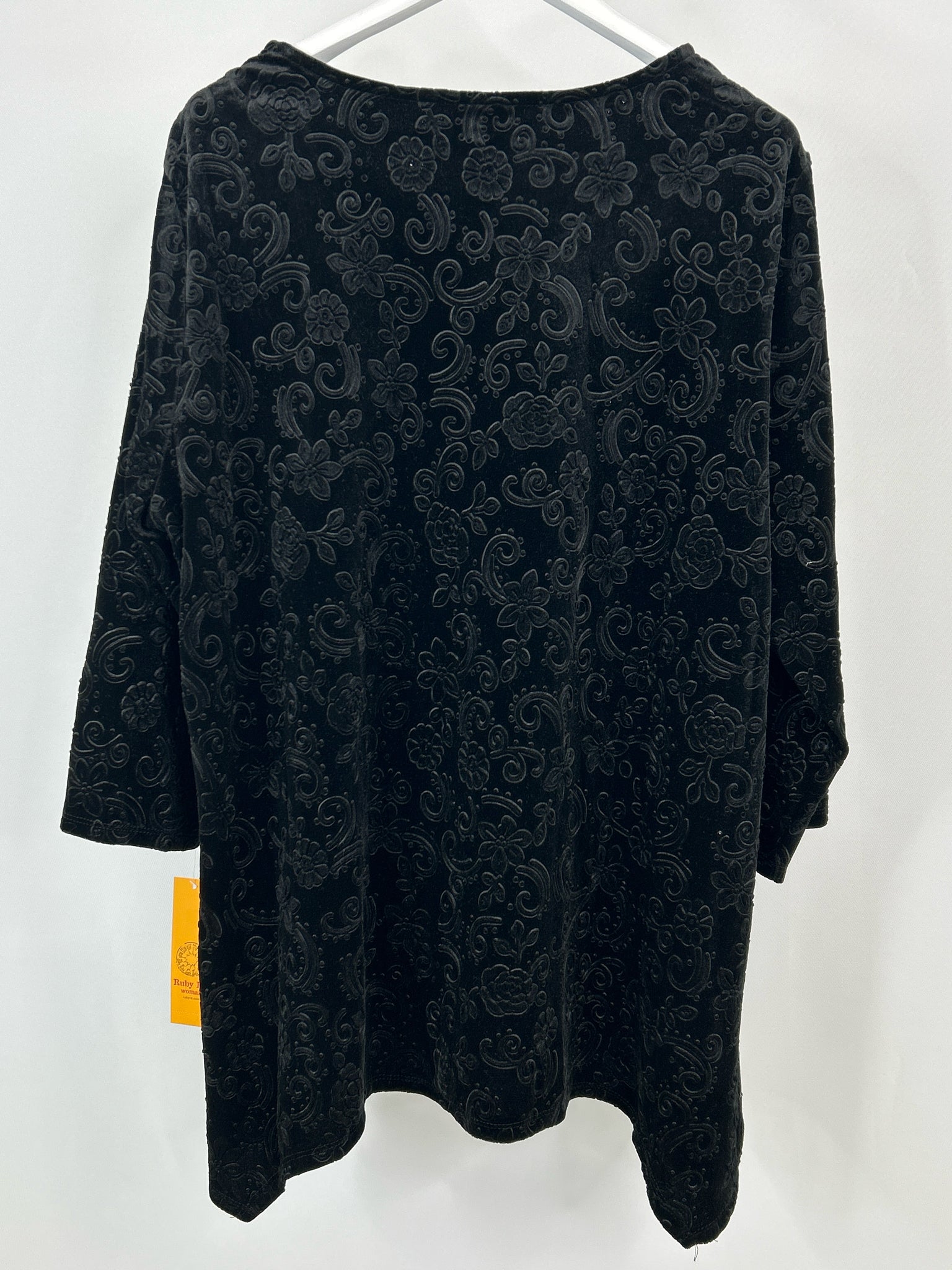 RUBY RD. Size 3X Black Women Top NWT