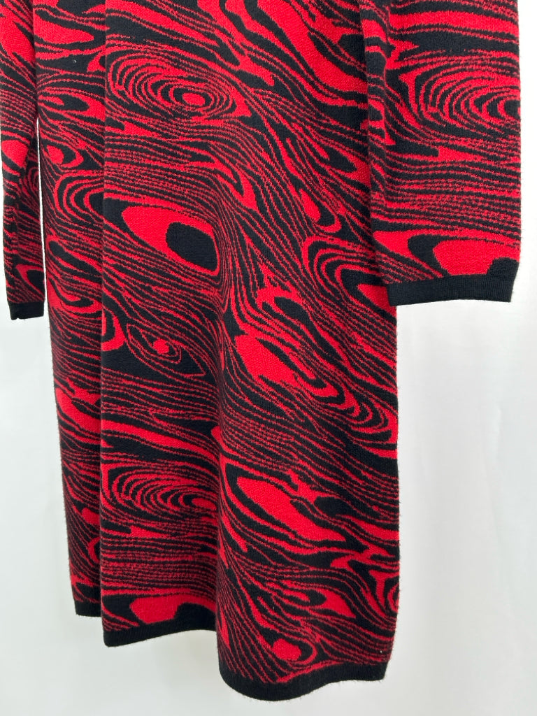 ETHYL Women Size M Red and Black Dress