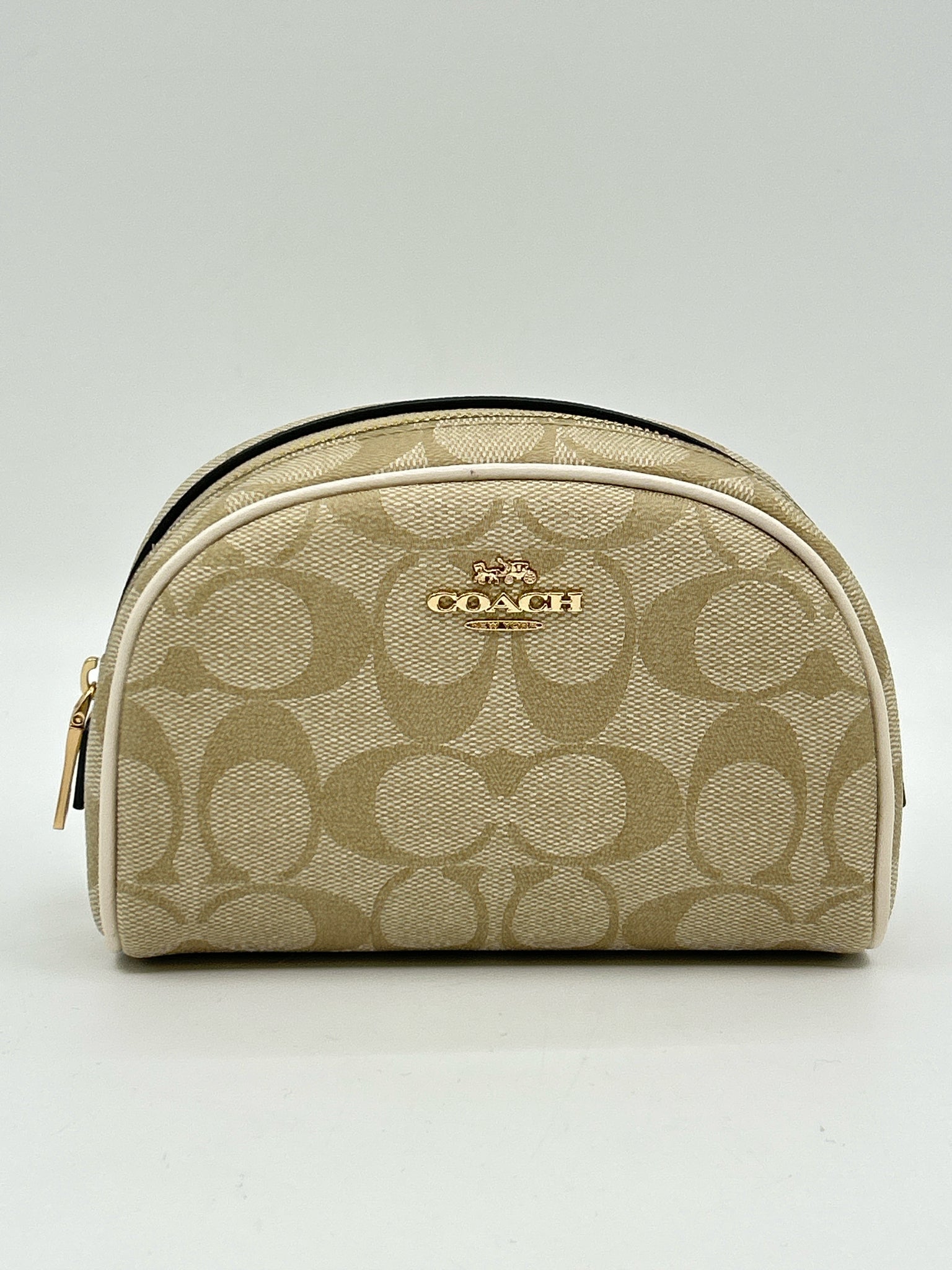 COACH BEIGE MONOGRAM Make-up bag