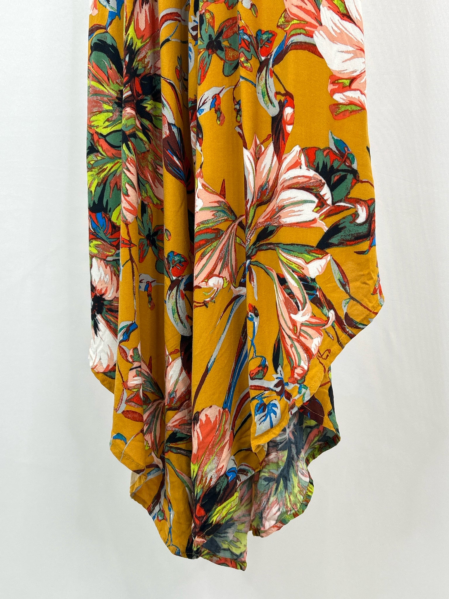 MSK Size M mustard print Women Jumpsuit