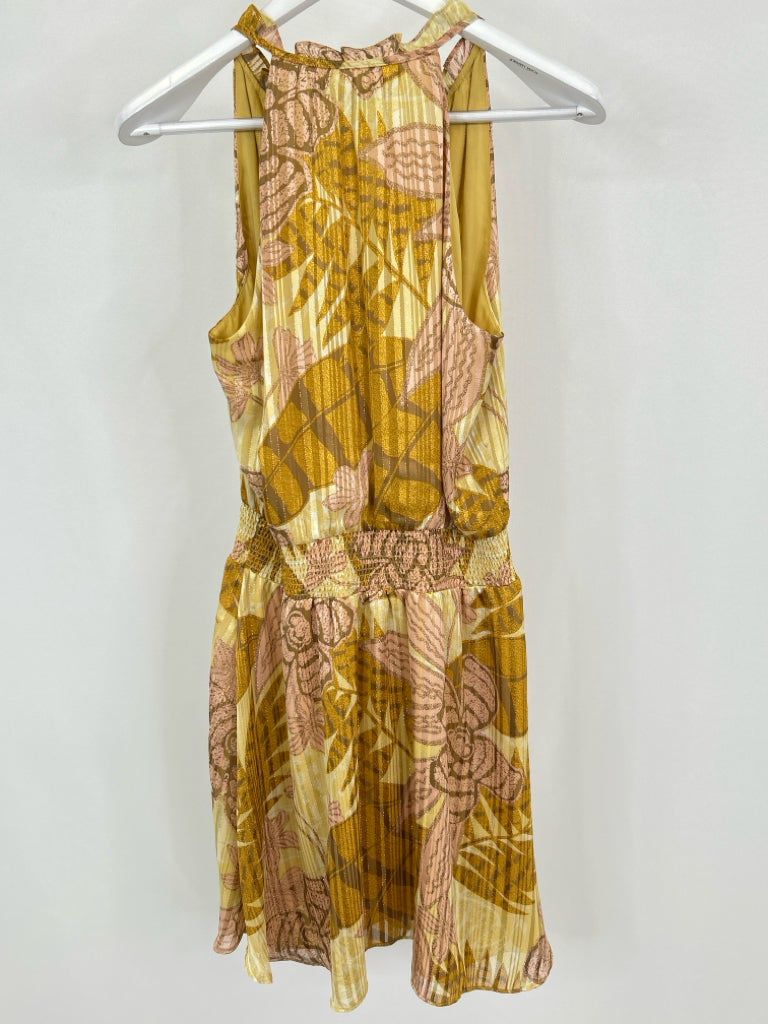 White House Black Market Size 4 Pale Yellow Dress NWT