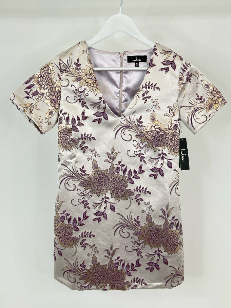 Lulus Size XS Lilac Floral Dress NWT