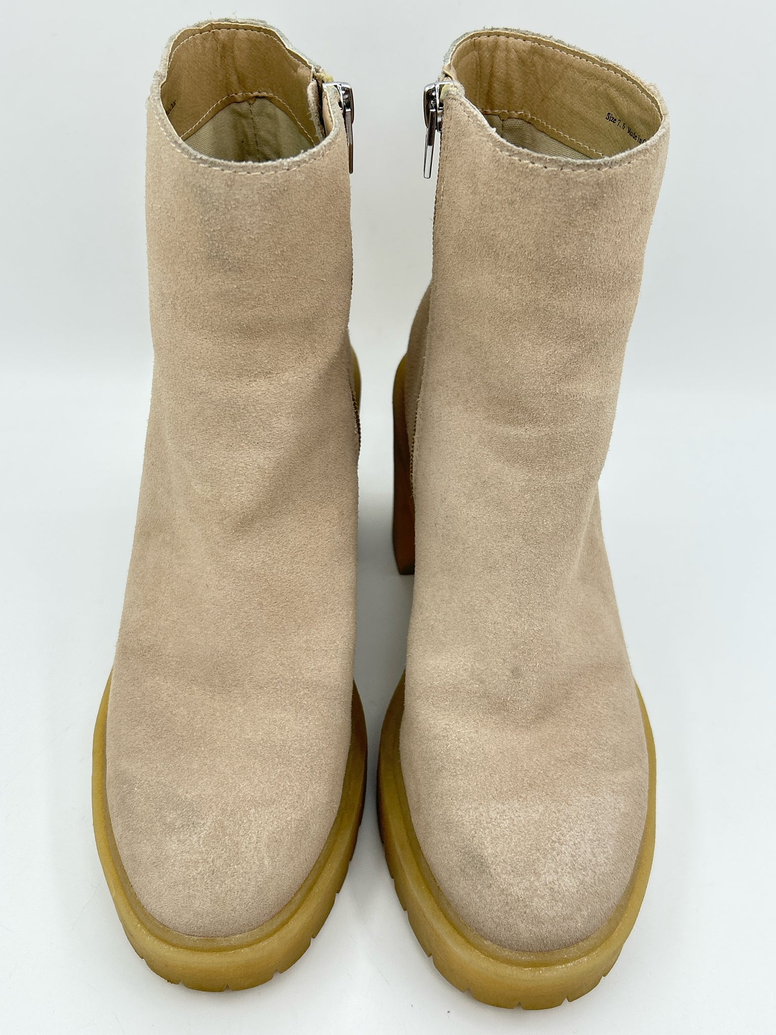 DOLCE VITA Size 7.5 Beige Women Booties