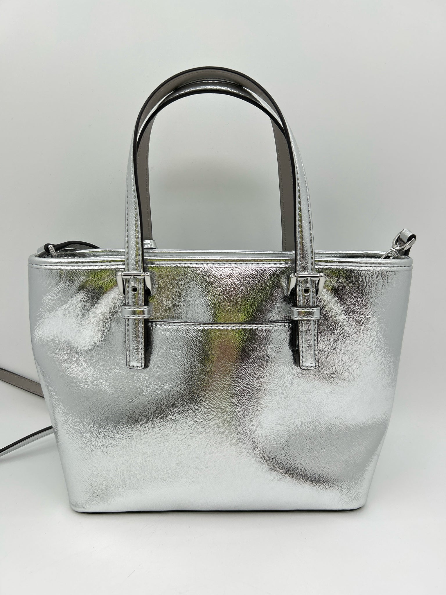 MICHAEL KORS METALLIC SILVER Women Purse