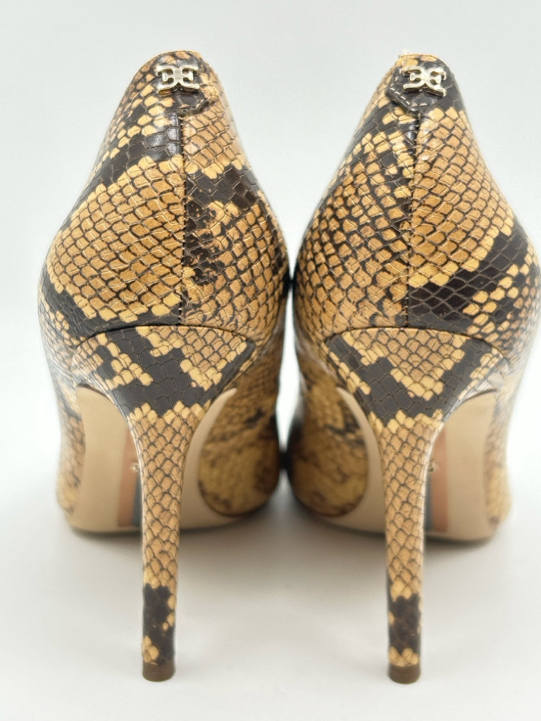 SAM EDELMAN Size 8M BEIGE AND BROWN Pumps