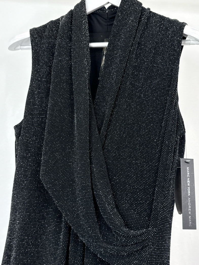 MARC NEW YORK Size S Black and Silver Women Dress