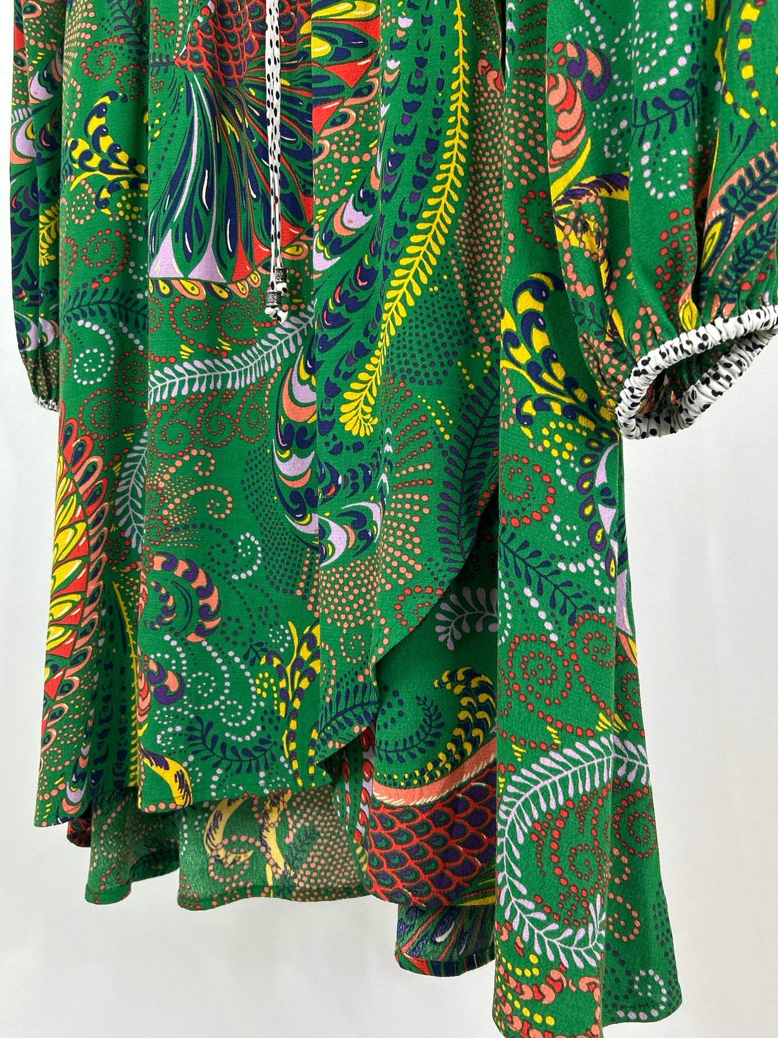 MAEVE Size 8 Green Print Women Dress