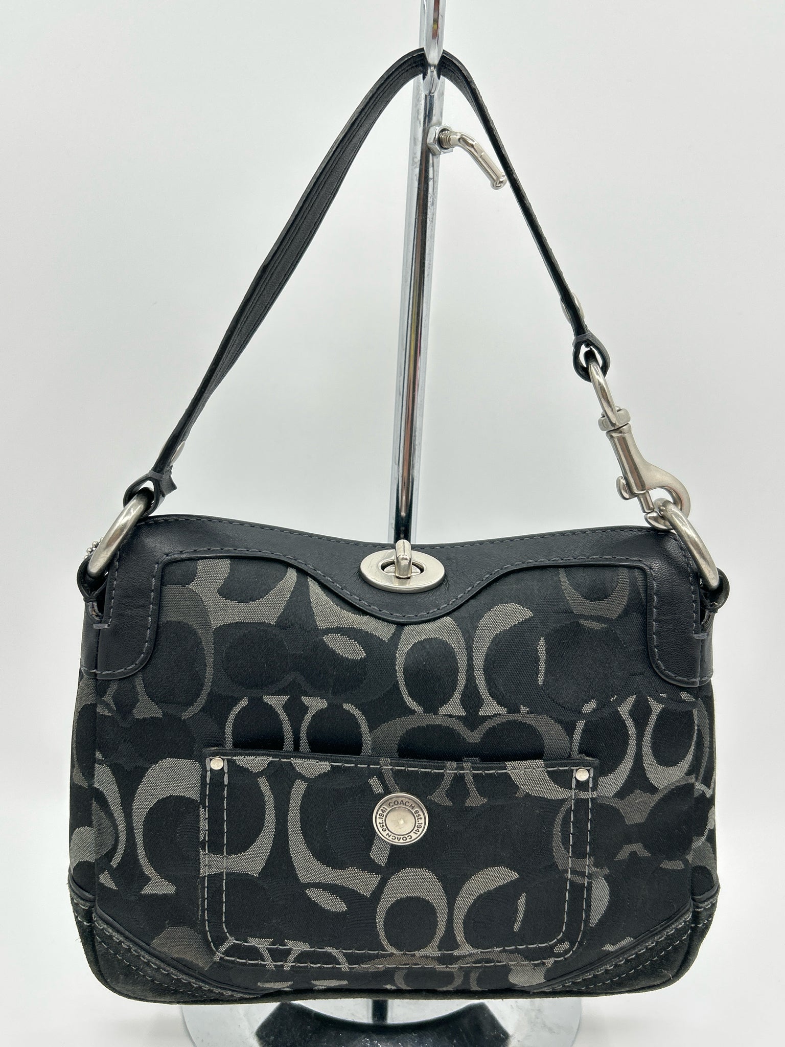 COACH Black Print Women Purse