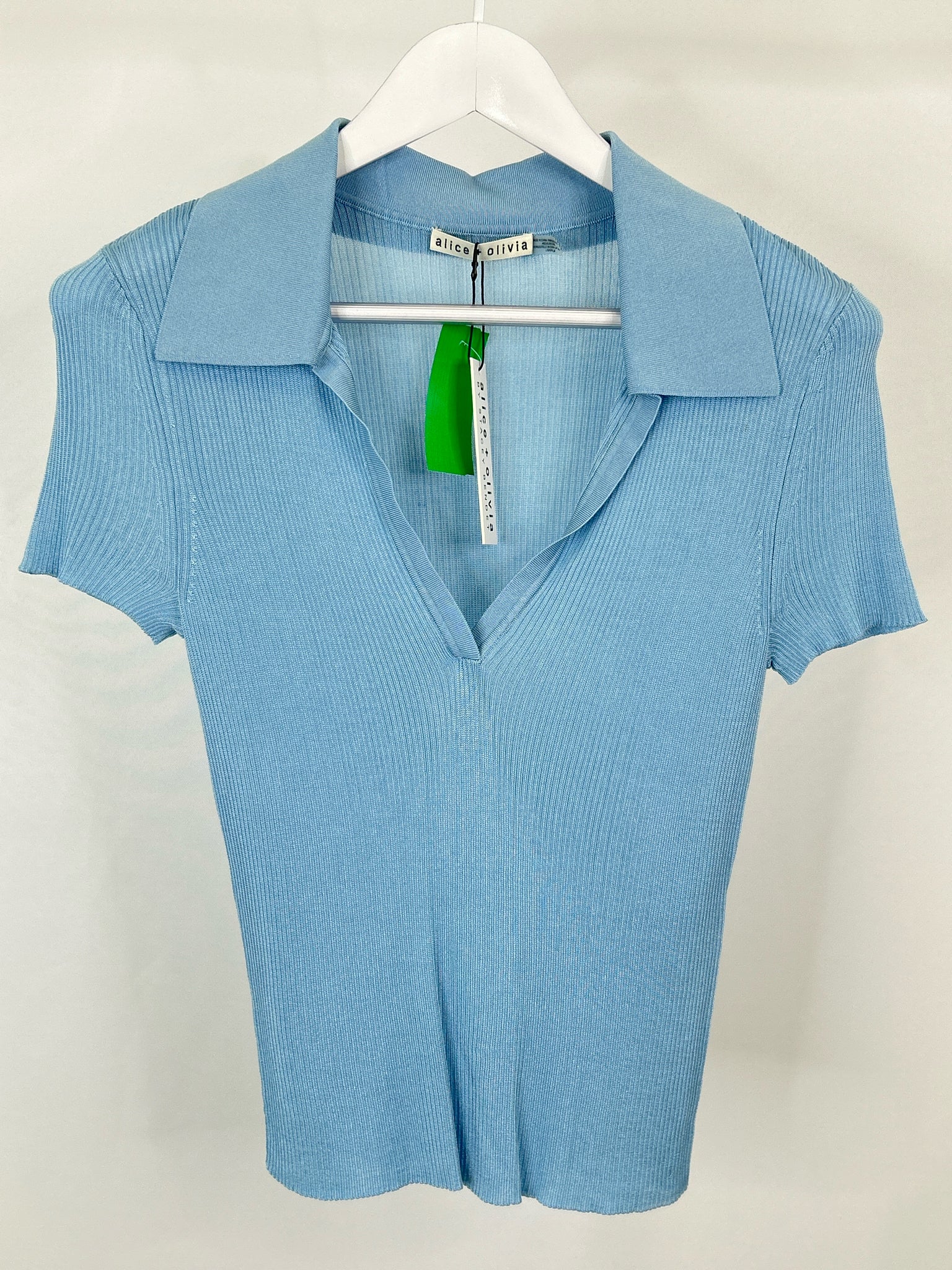 ALICE + OLIVIA NWT Size L Blue Women Top