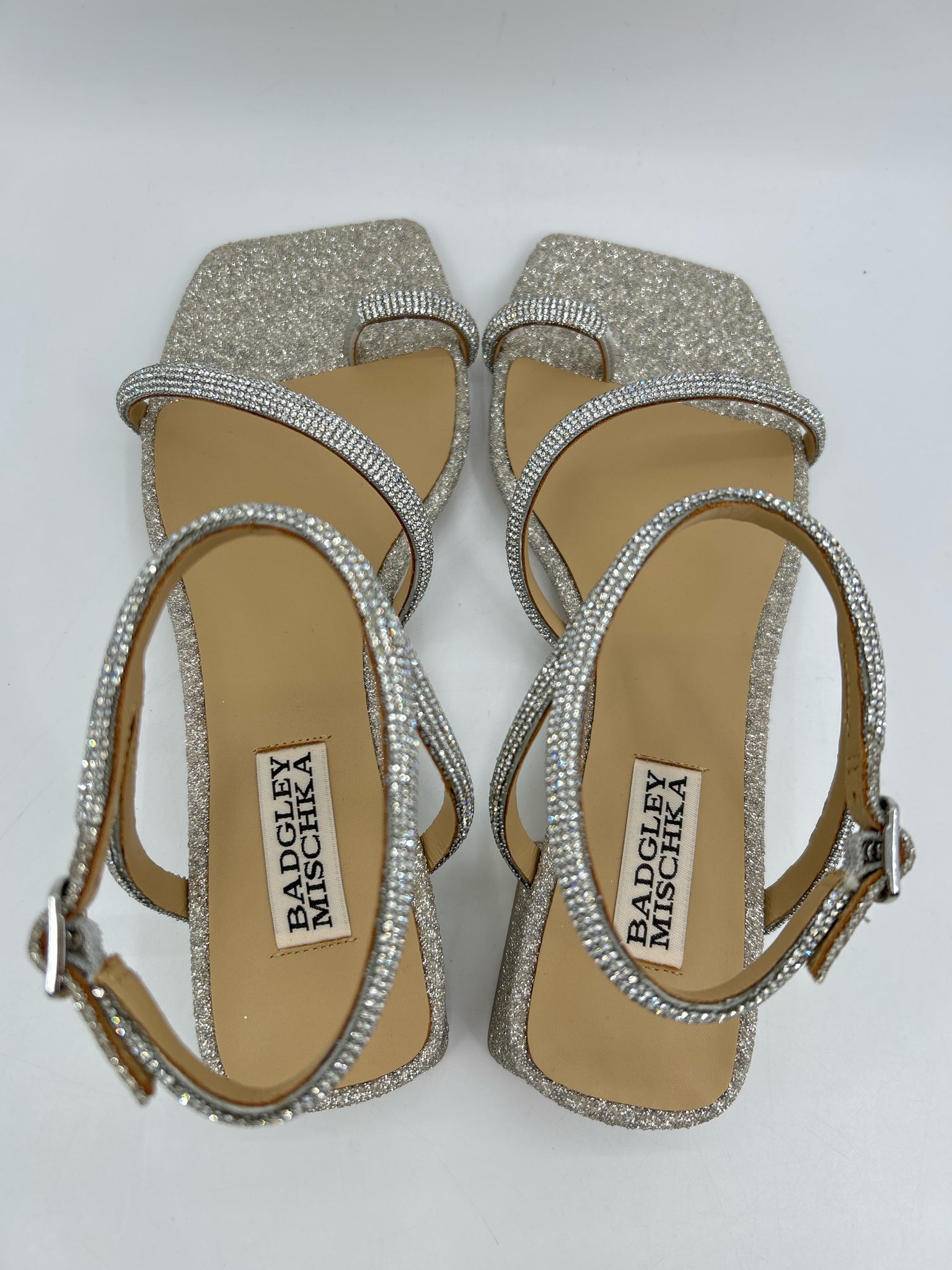BADGLEY MISCHKA Size 6 Silver Women Sandal