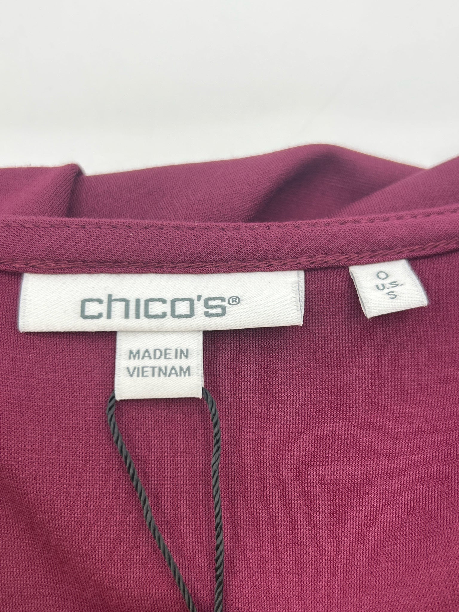 CHICO'S Size S Maroon Women Top