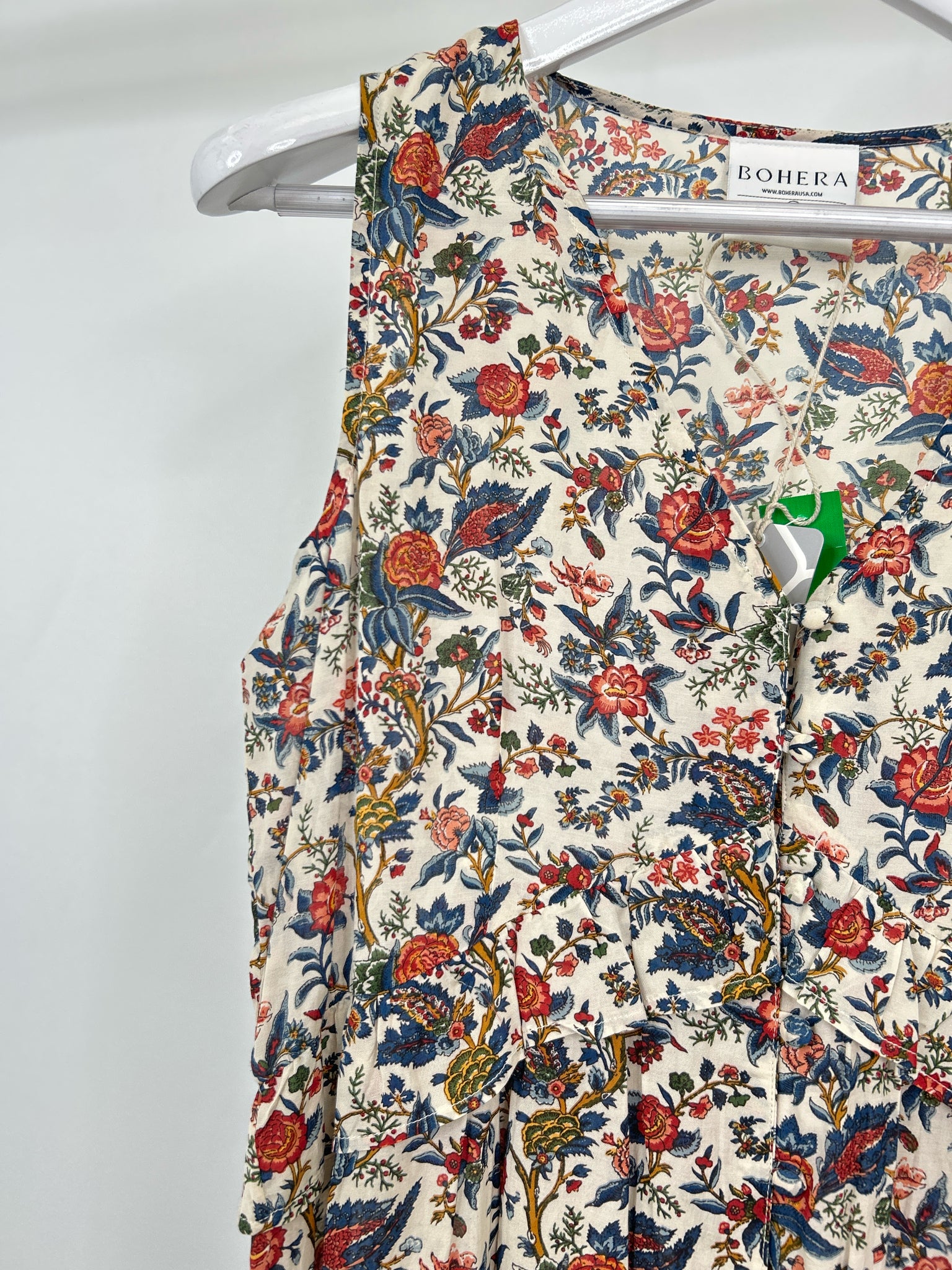 BOHERA Size M Blue & Red Women Dress