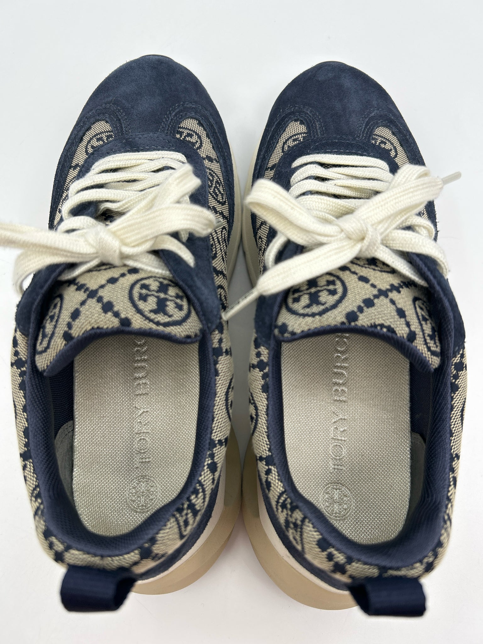 TORY BURCH Size 9.5 Navy Women Sneakers