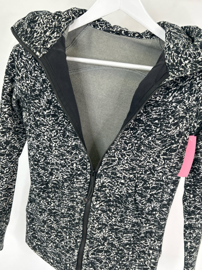 LULULEMON Women Size 2 Black Print Jacket