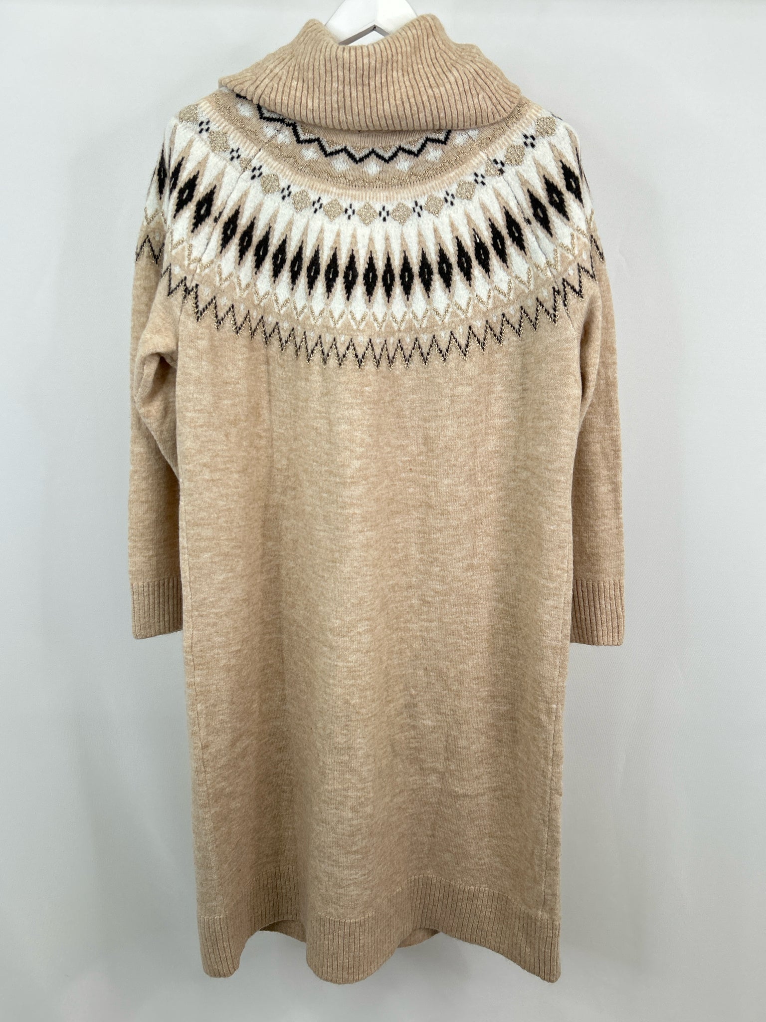 LANE BRYANT Size 18/20 Oatmeal Print Women Dress