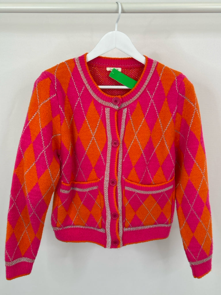 SUNDAY UP Women Size M Pink and Orange Cardigan