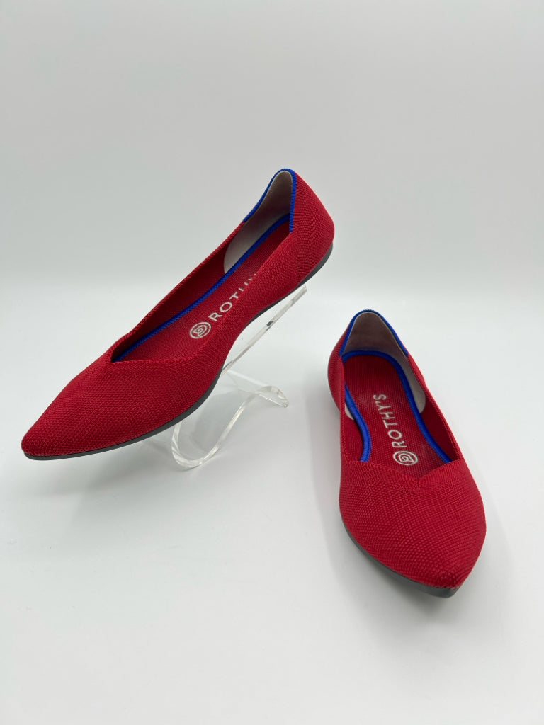 ROTHY'S Women Size 8 Red Flats