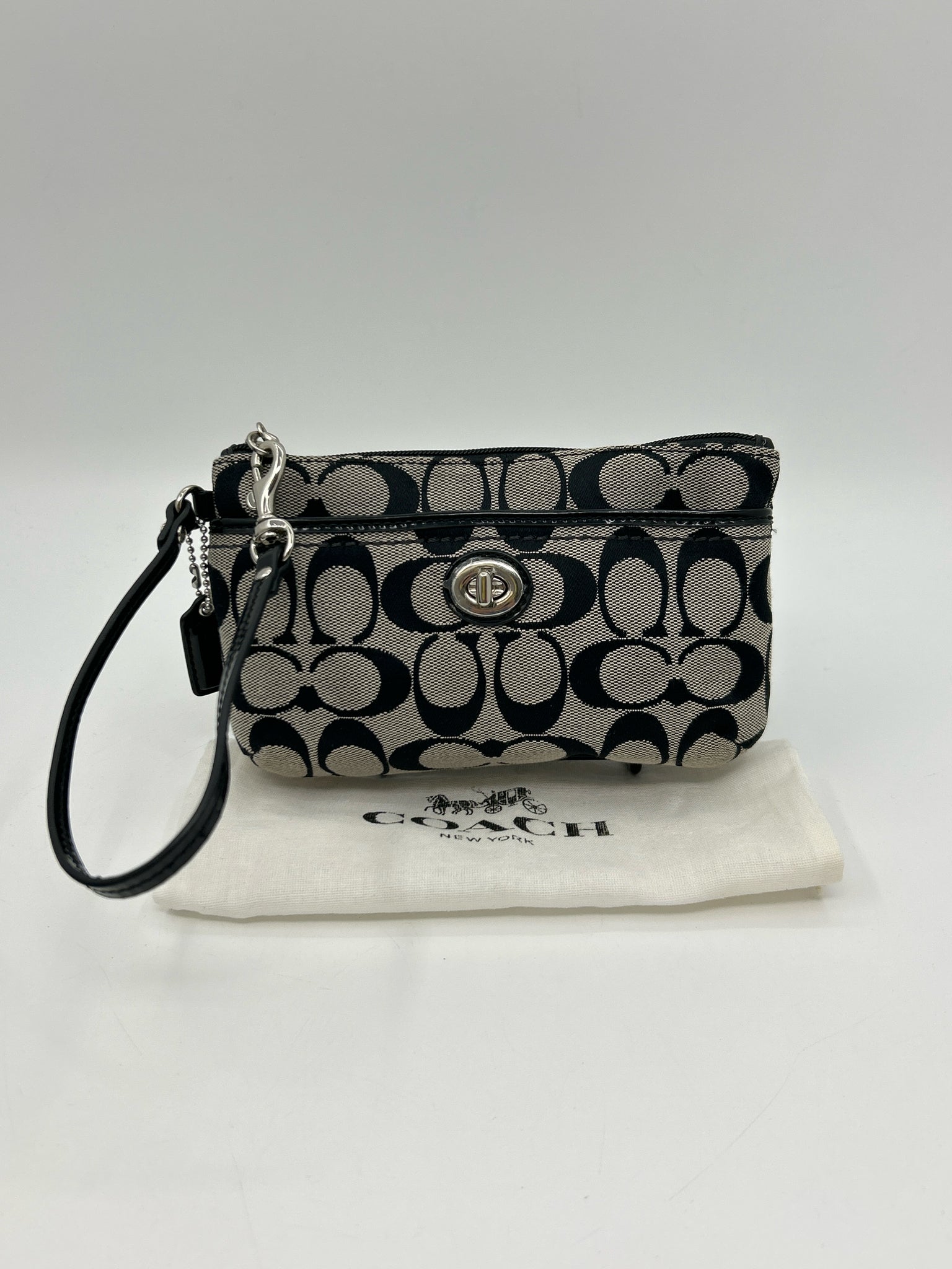 Coach GRAY AND BLACK Women Wristlet