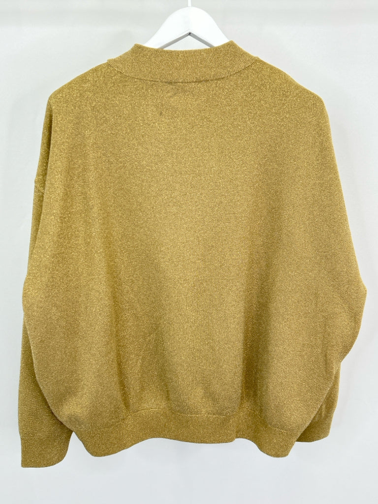 ZARA Women Size L Gold Jacket