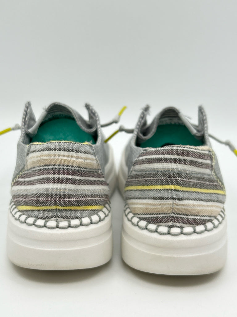 Hey Dude Size 6 light grey Women's Shoes