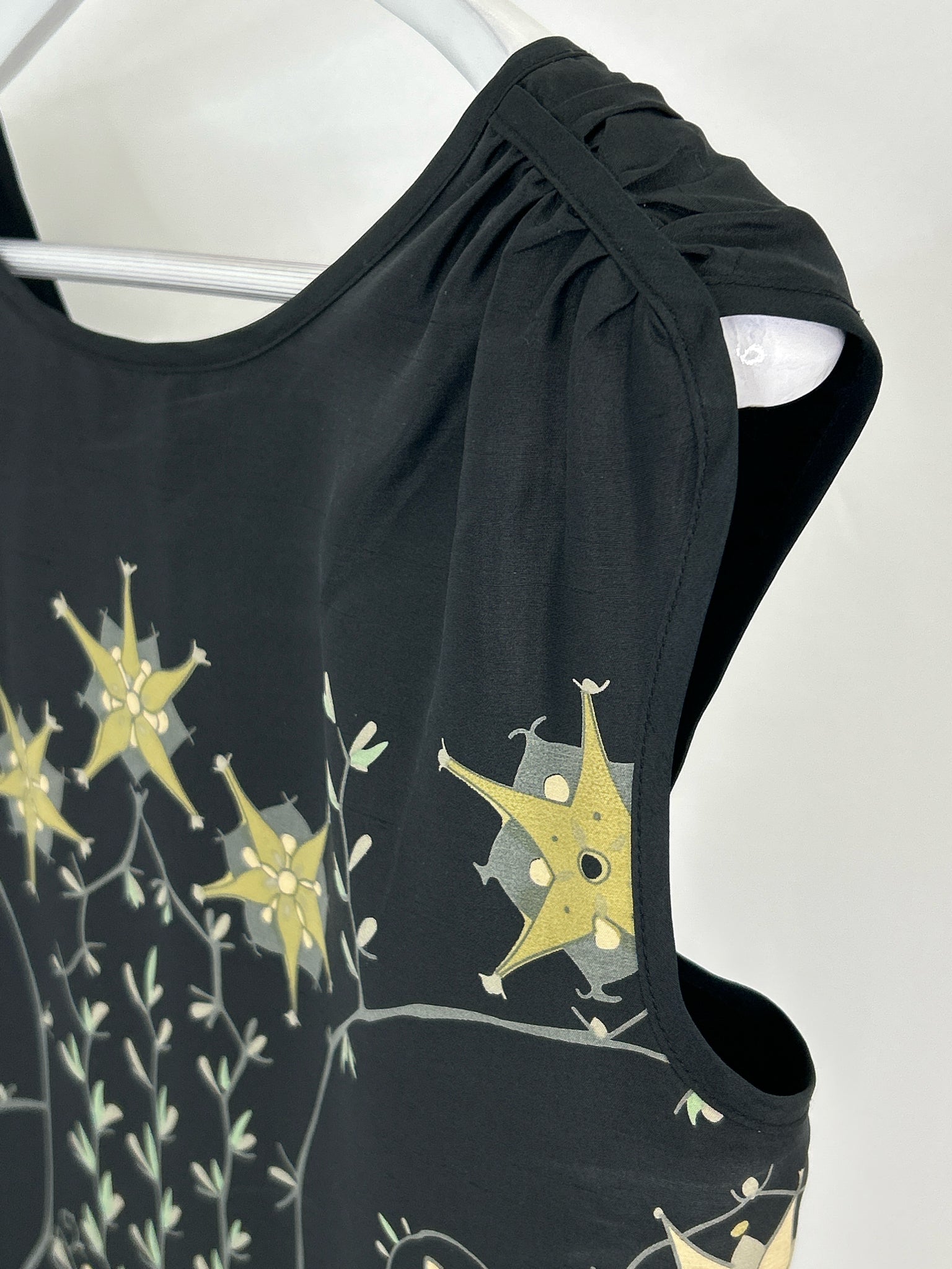 MAX STUDIO Size M Black Print Women Dress