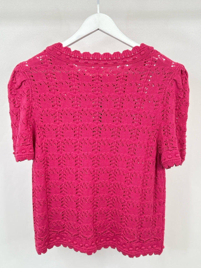 BY ANTHROPOLGIE Women Size 1X Pink Sweater