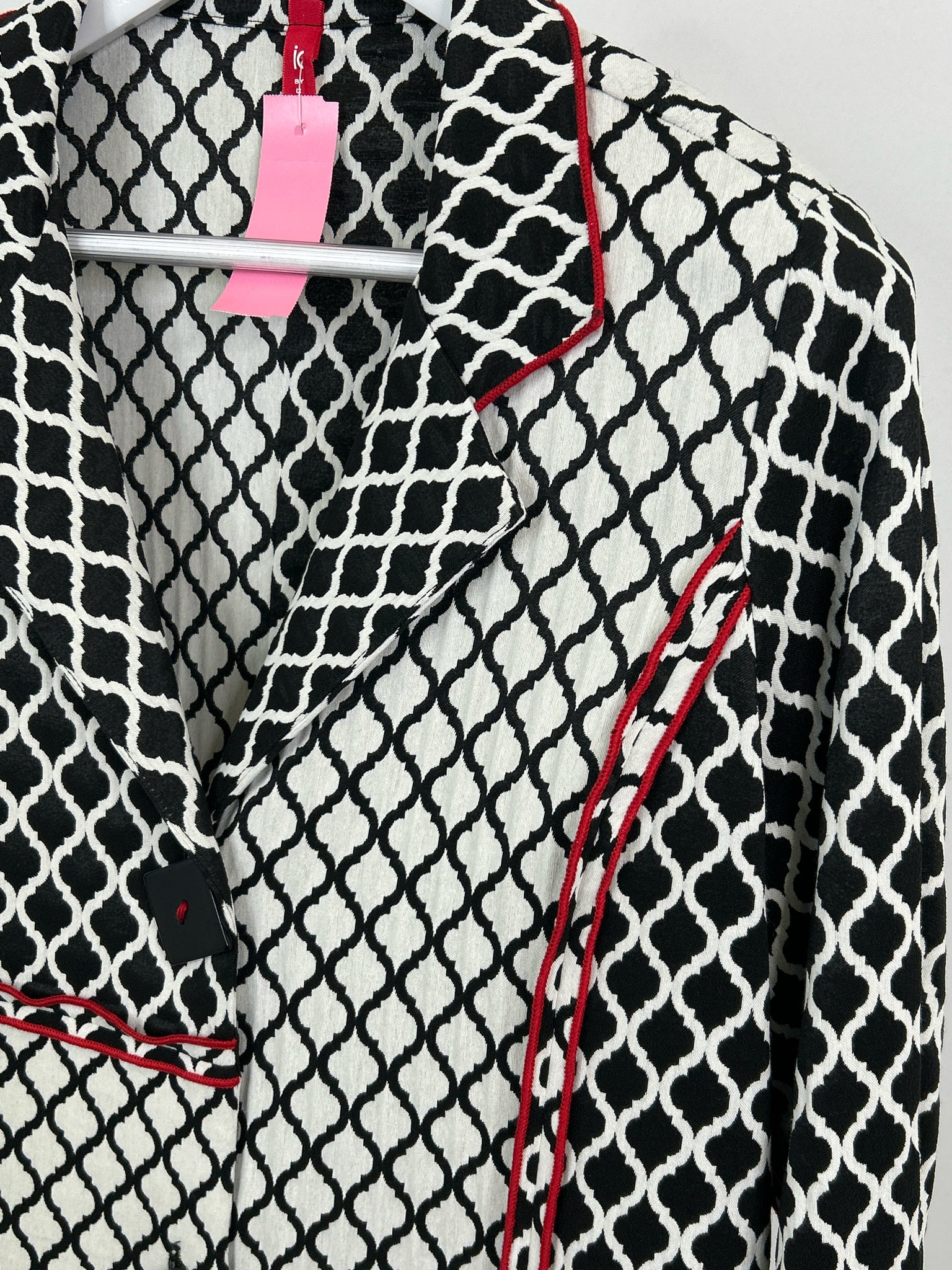 IC BY CONNIE K Size M Black & White Women Jacket NWT