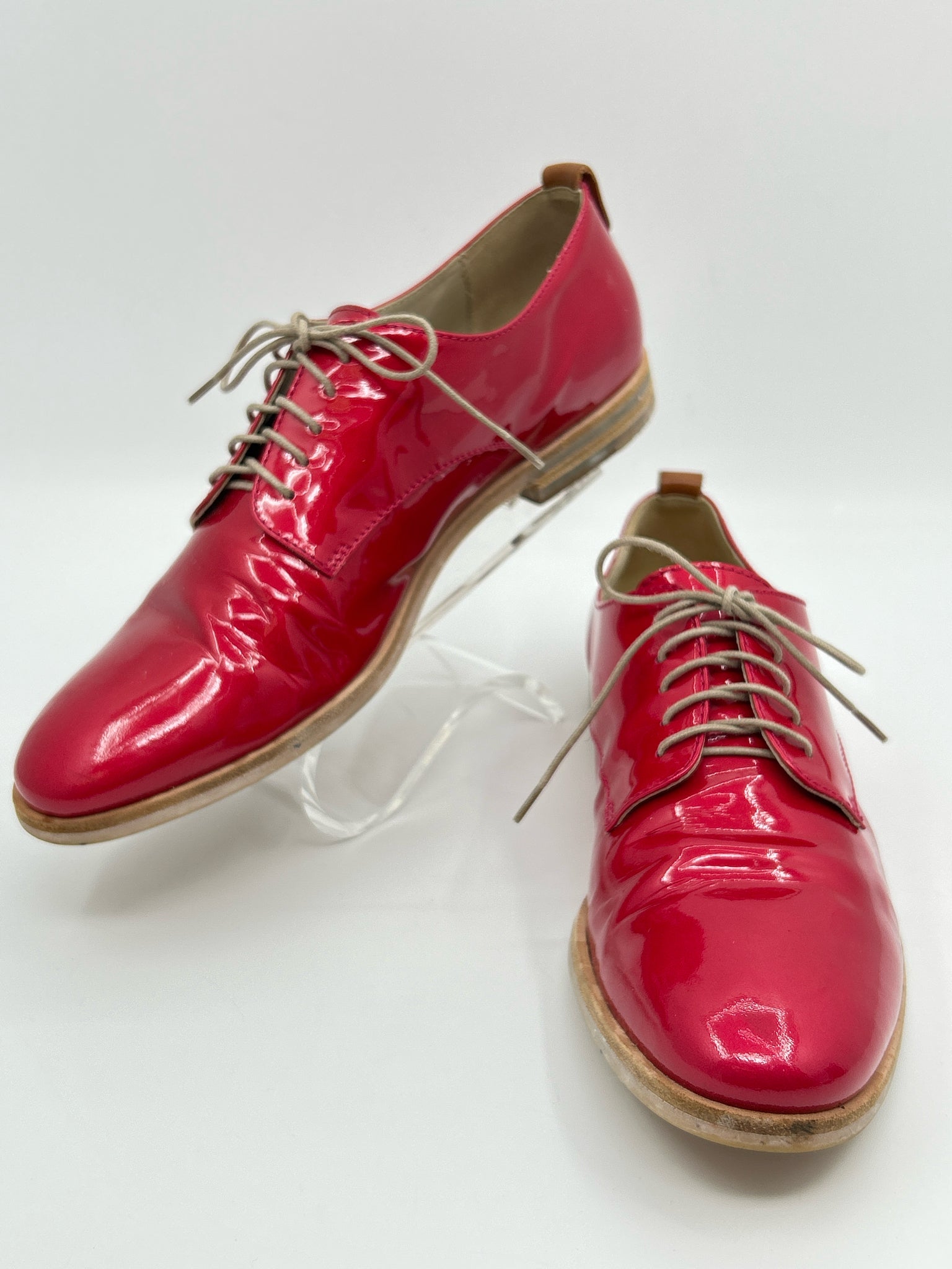 AGL Size 8.5 Red Women Loafer