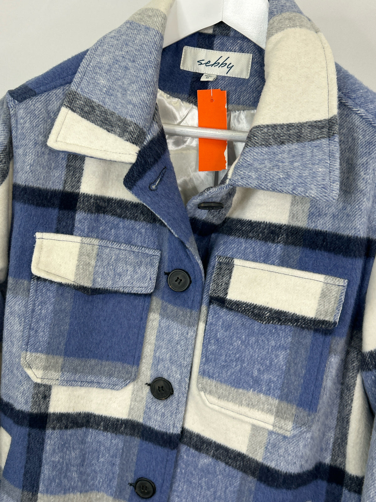 SEBBY Size M BLUE AND NAVY Women Jacket