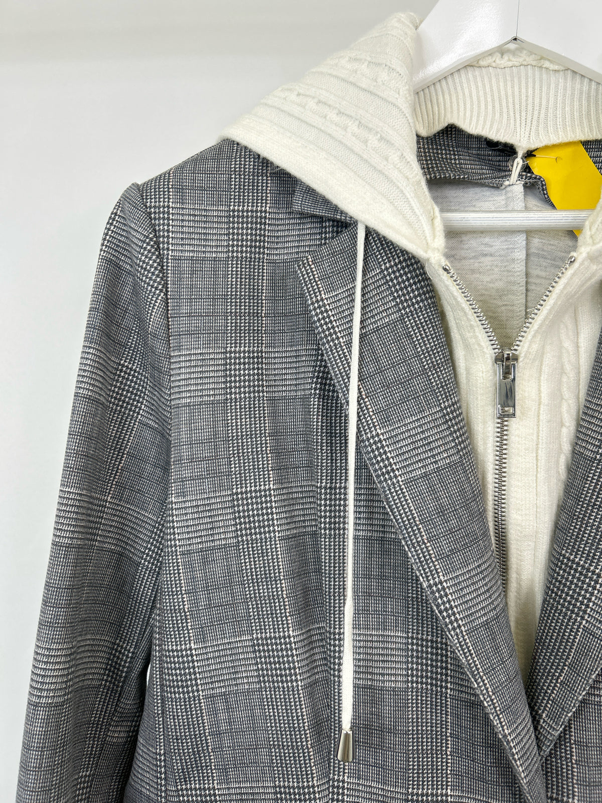 TAHARI Size XL Grey & White Women Jacket