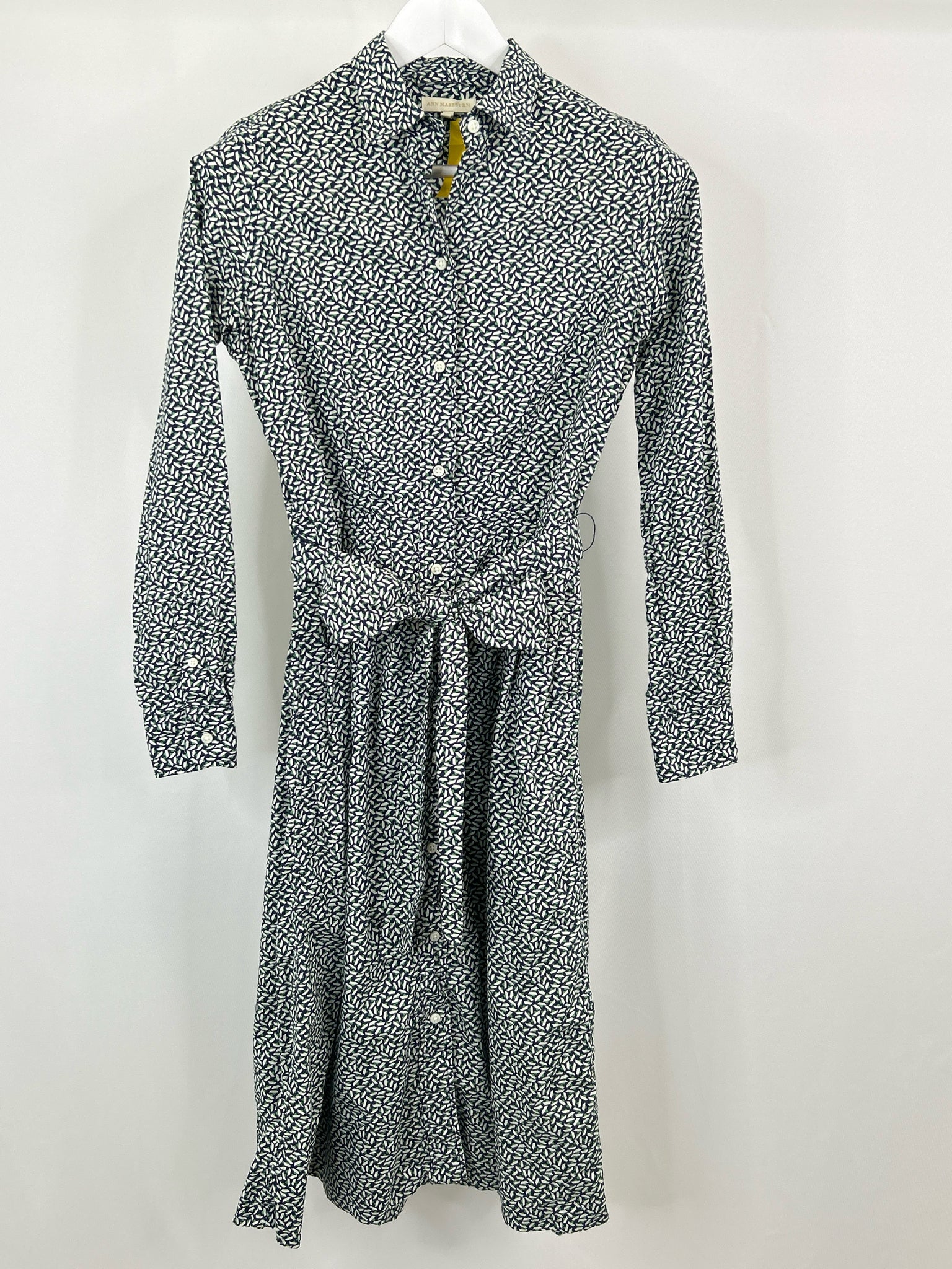 ANN MASHBURN Size S NAVY AND GREEN Women Dress