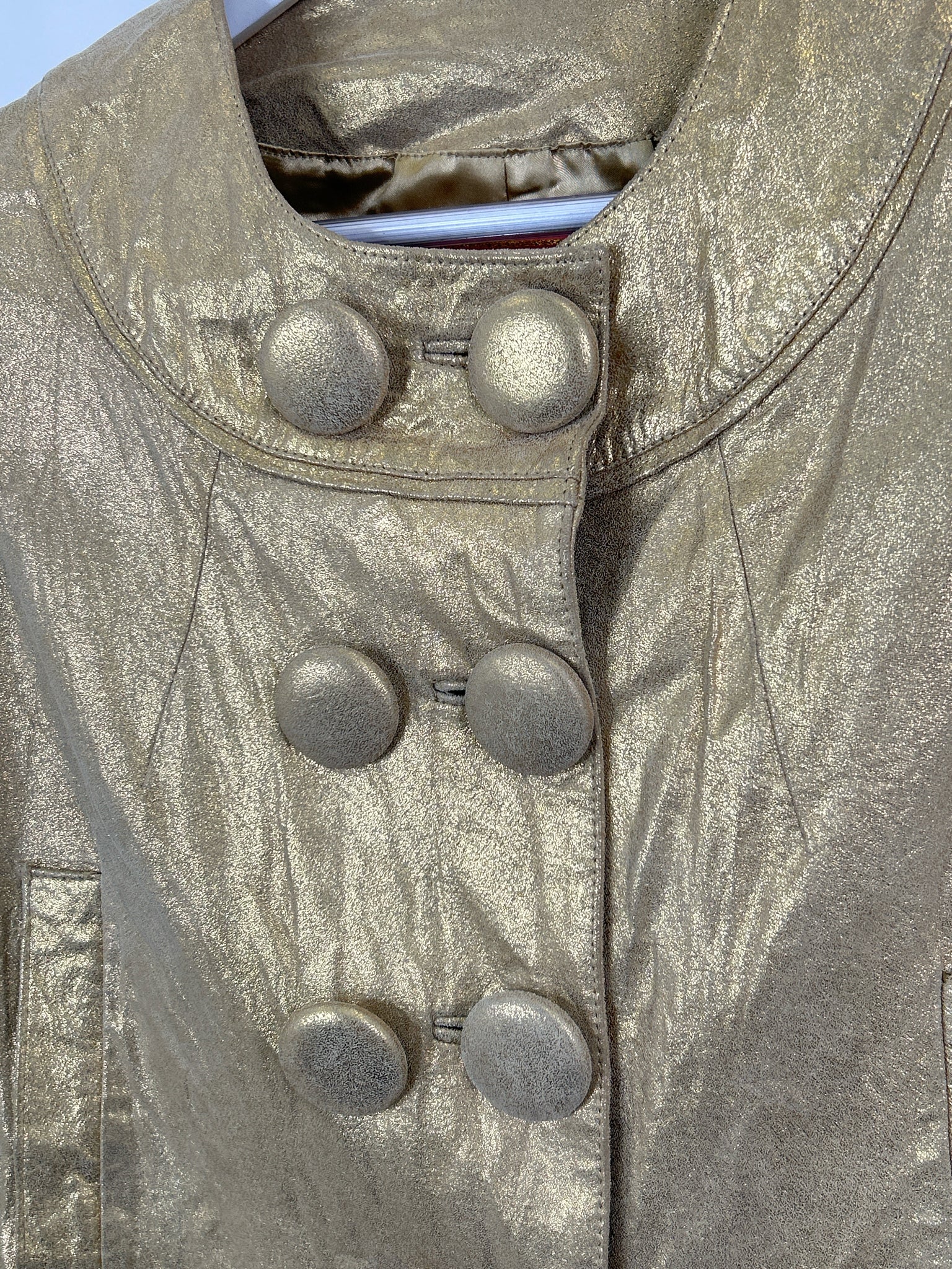 KARLIE Size M Gold Women Jacket