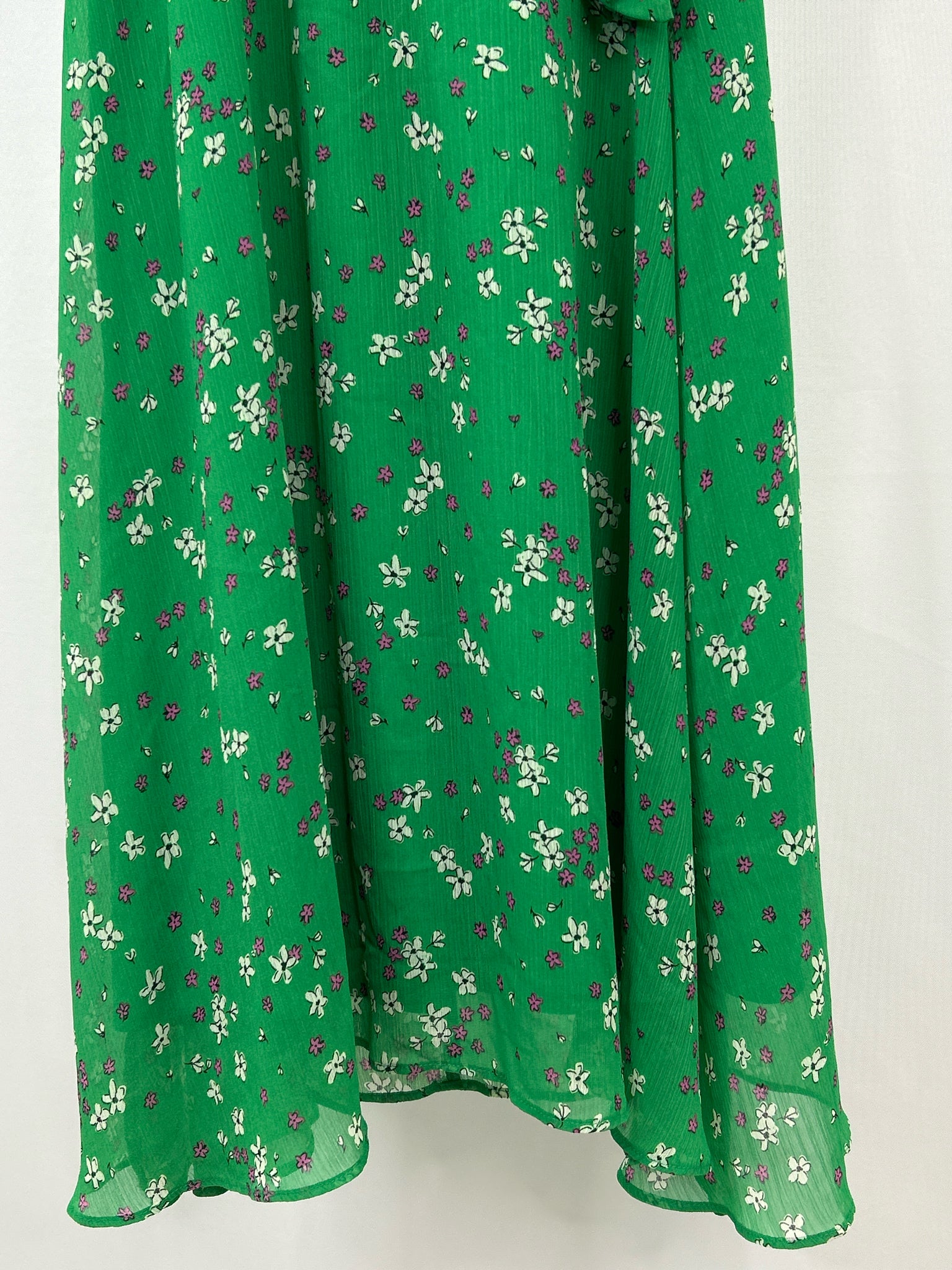 DKNY Size 6 Green Floral Women Dress