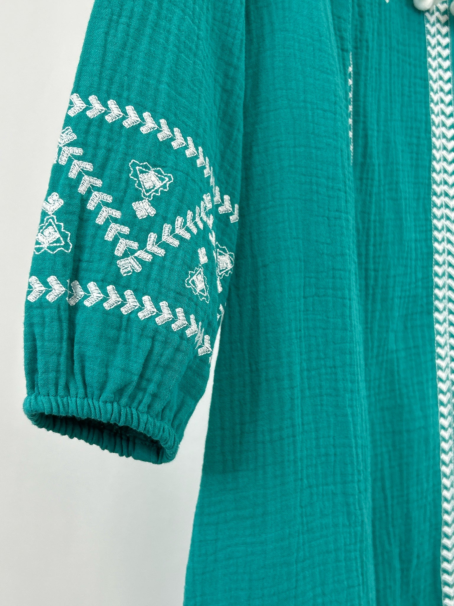 SOFT SURROUNDINGS Size XS GREEN AND WHITE Women Dress