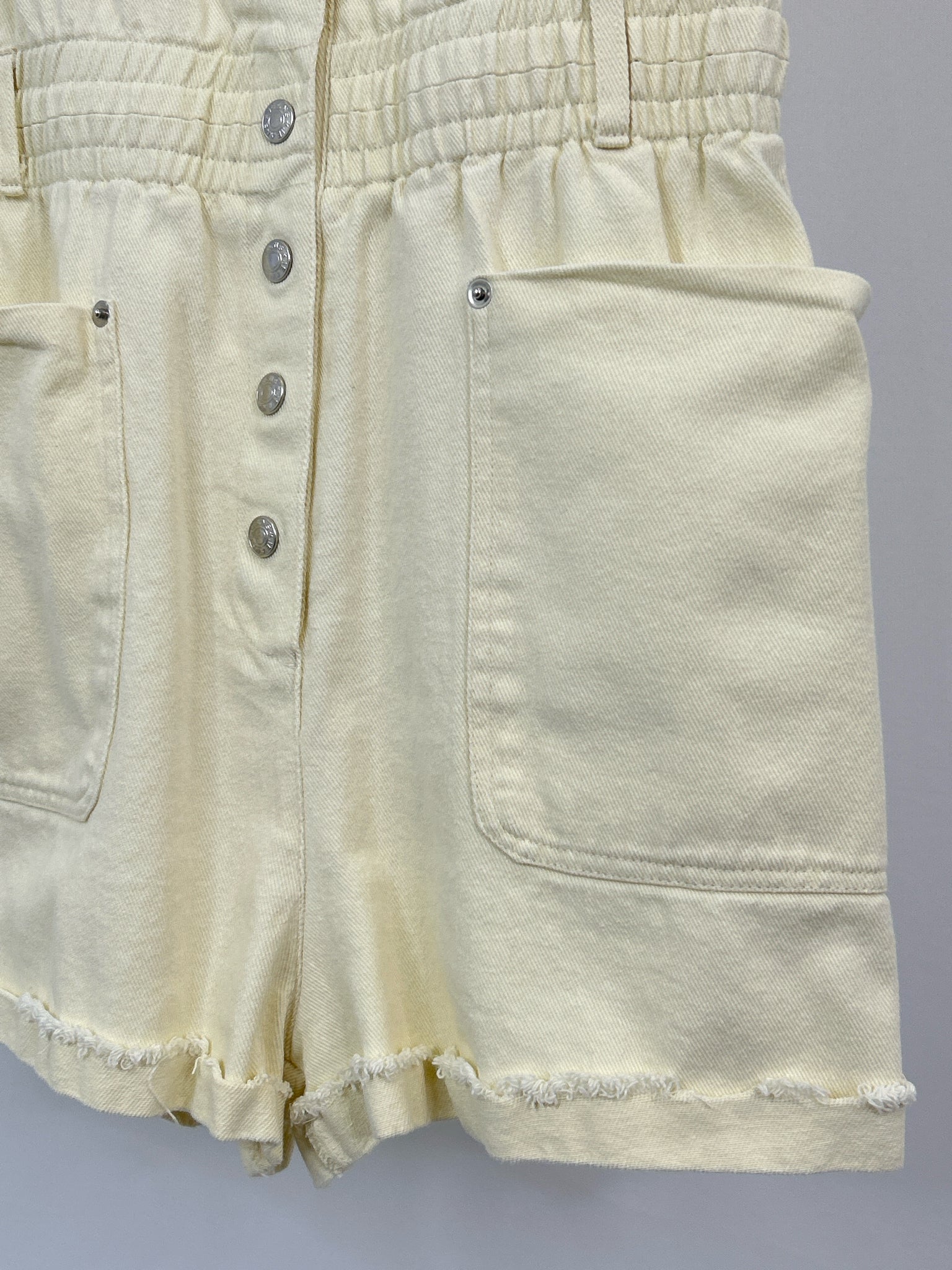 BUCKET LIST Size S CREAM DENIM Women Romper