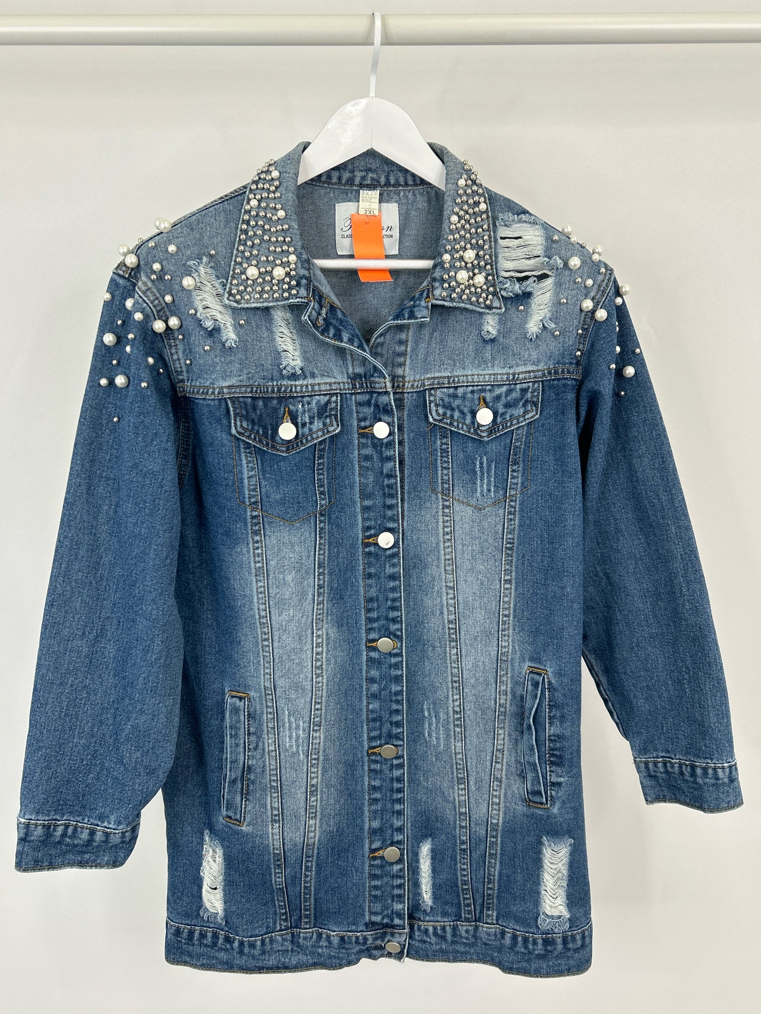 FASHION CLASSICS Size 2XL BLUE DENIM Women Jacket