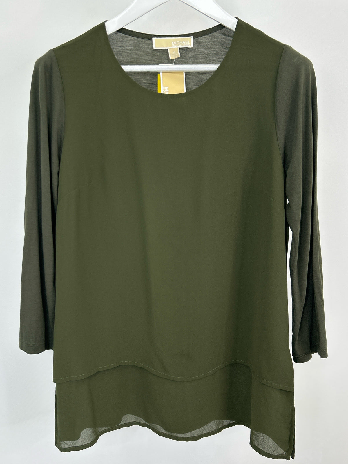 MICHAEL MICHAEL KORS Size M Green Women Top