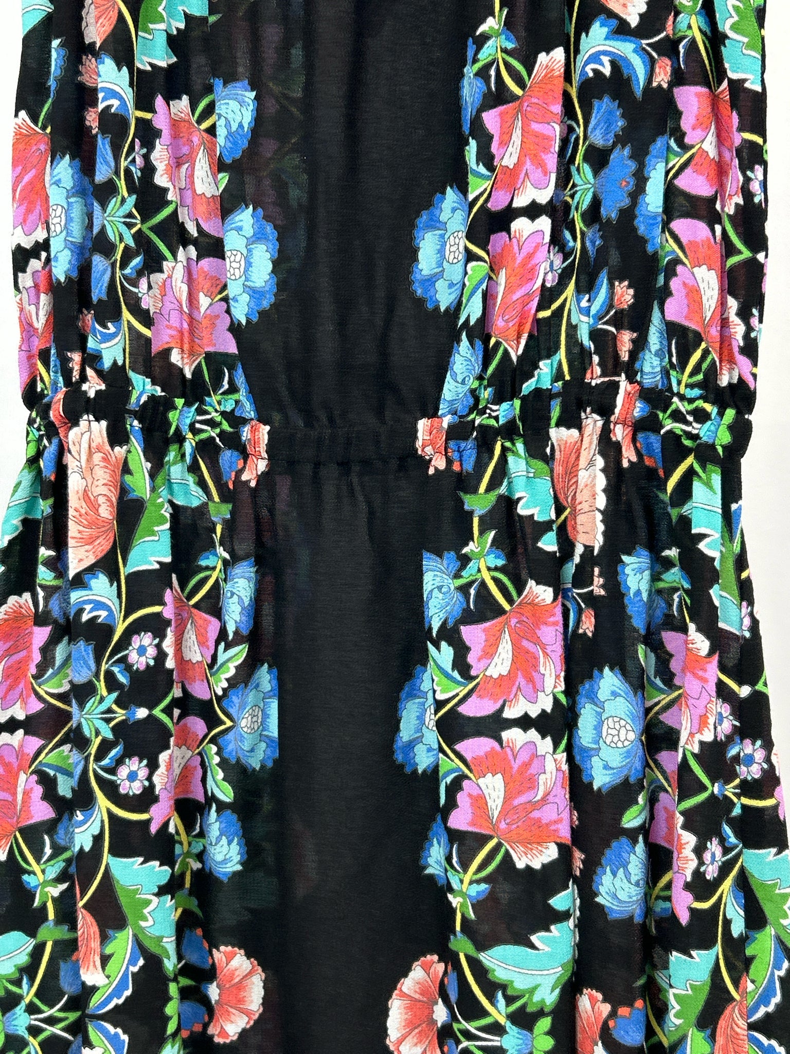 NANETTE LEPORE SWIM Size M Black Floral Women Dress Cover Up NWT